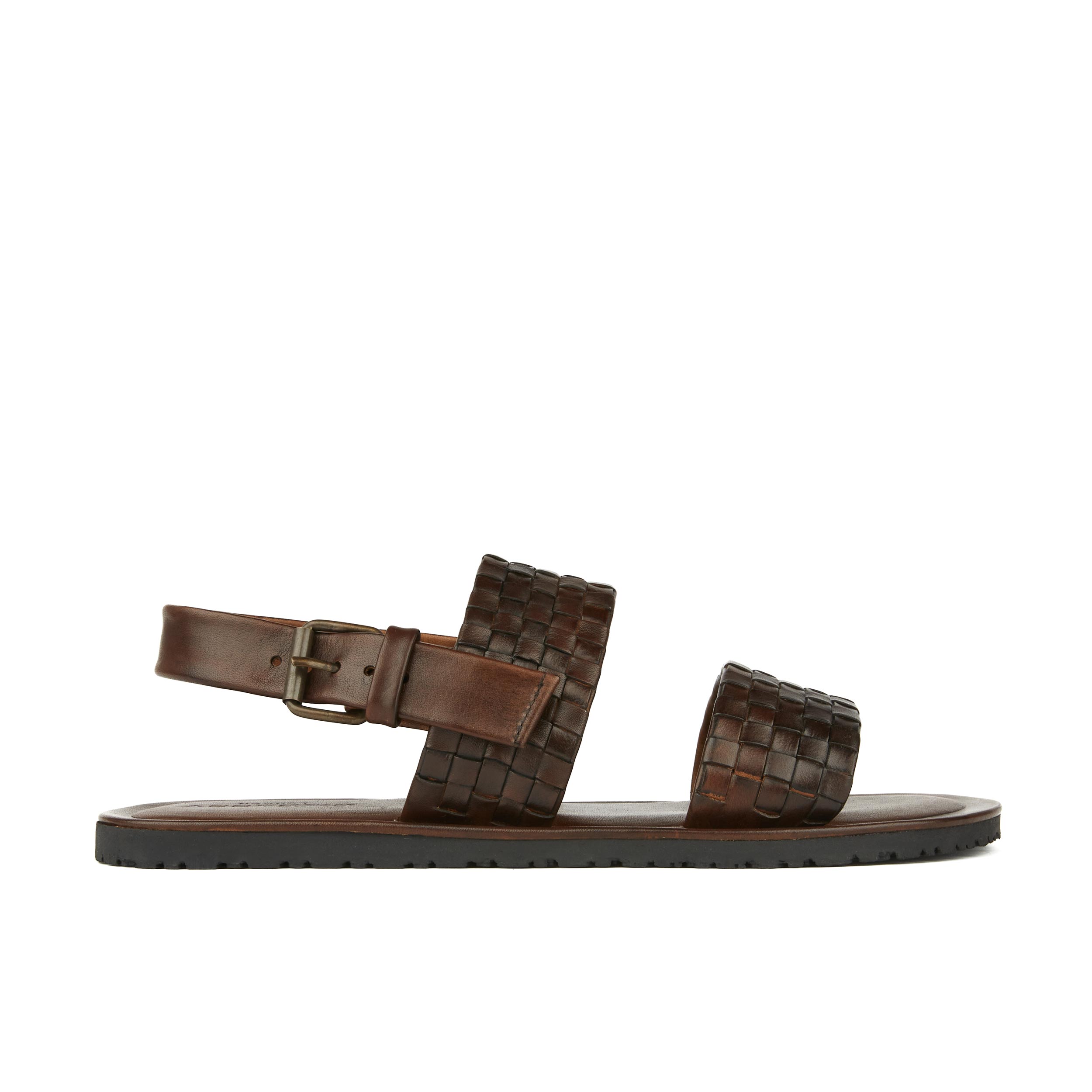 Mens leather sandals clearance uk on sale