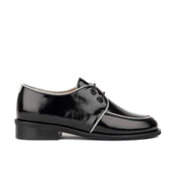 Kiss - Black - Women's patent leather lace up shoe