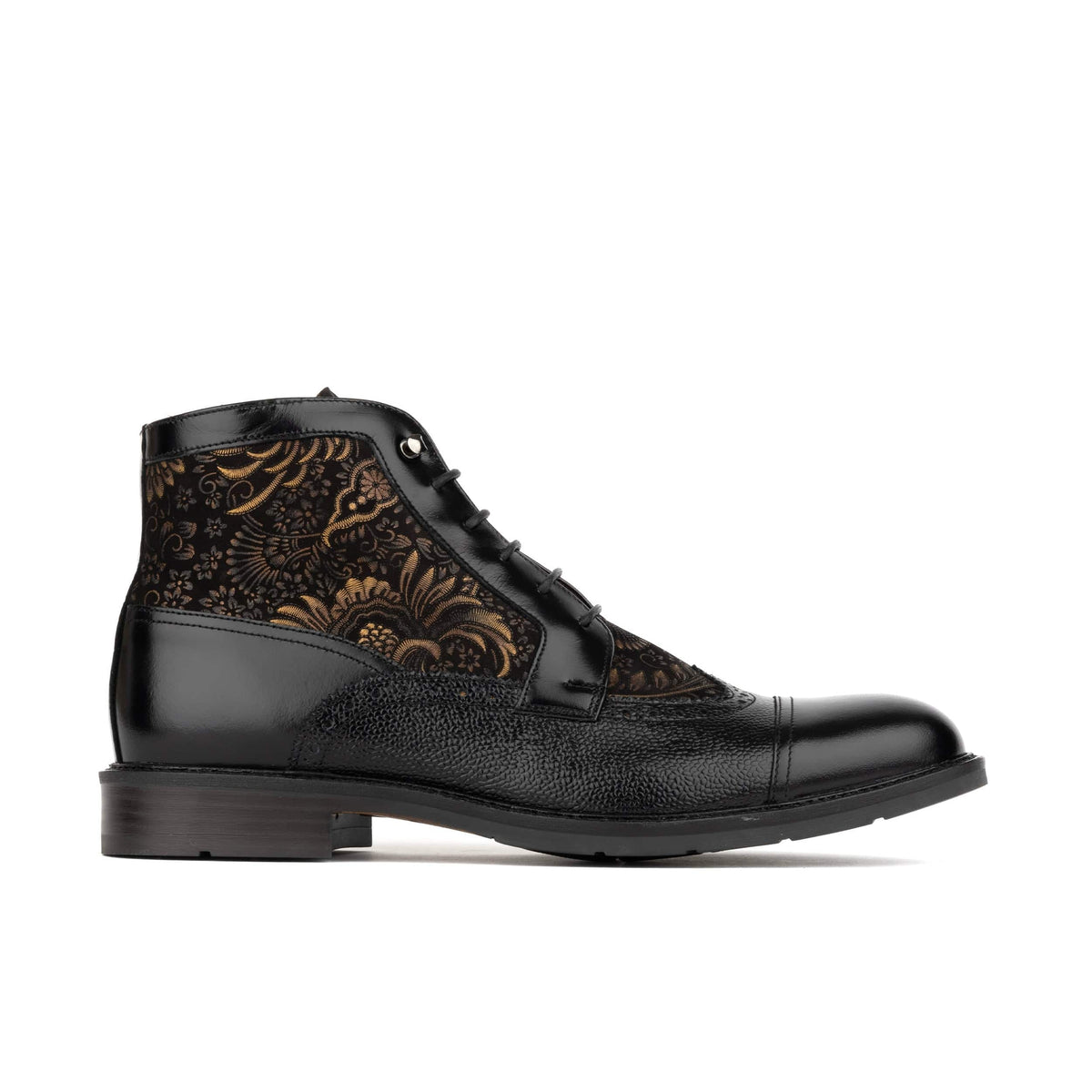 Embassy London Men's Charles Toe-Cap Dressy Boot with Zip and Broguing ...