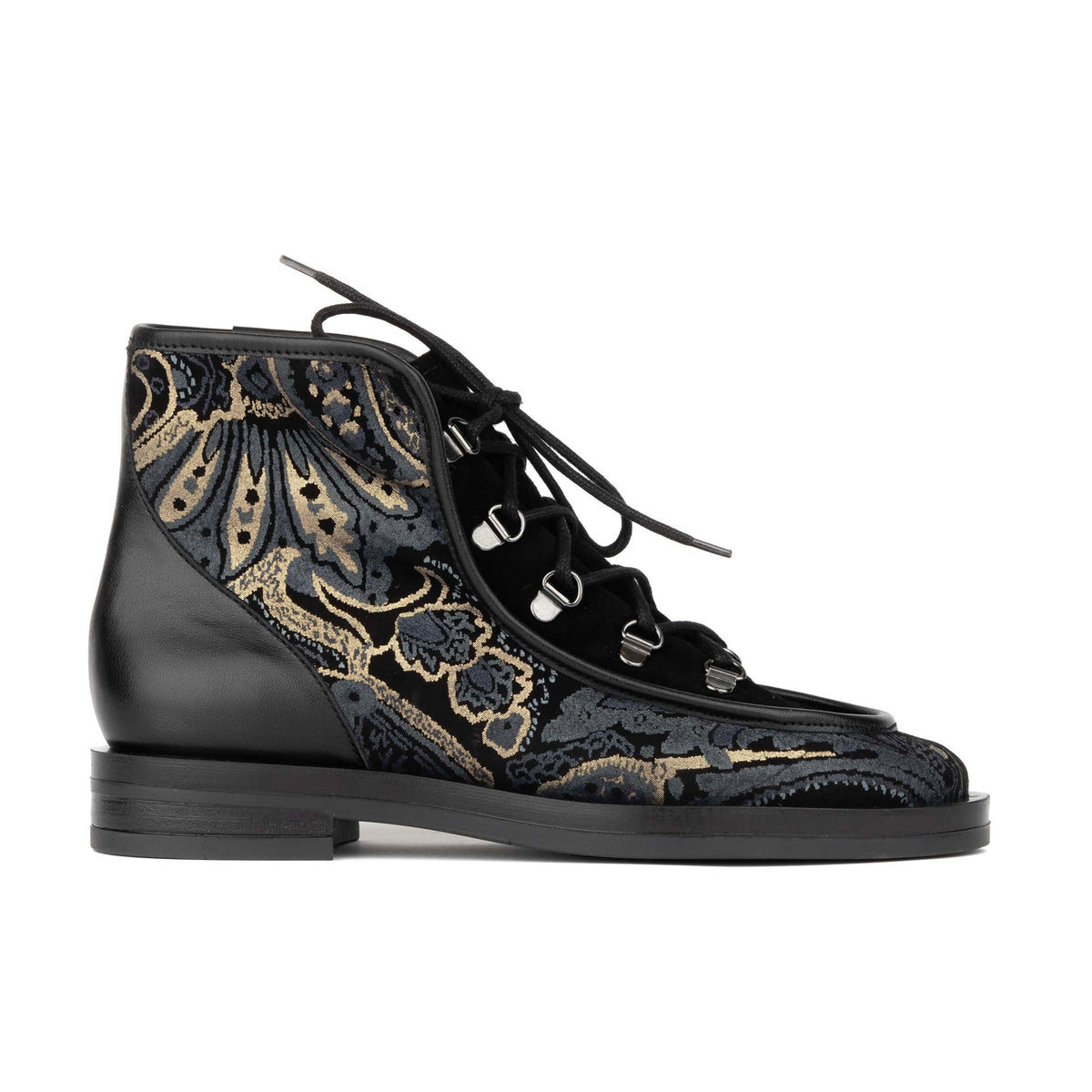 Embassy London Women’s Hedera Hiking Style Alpine Boot in Black & Grey ...