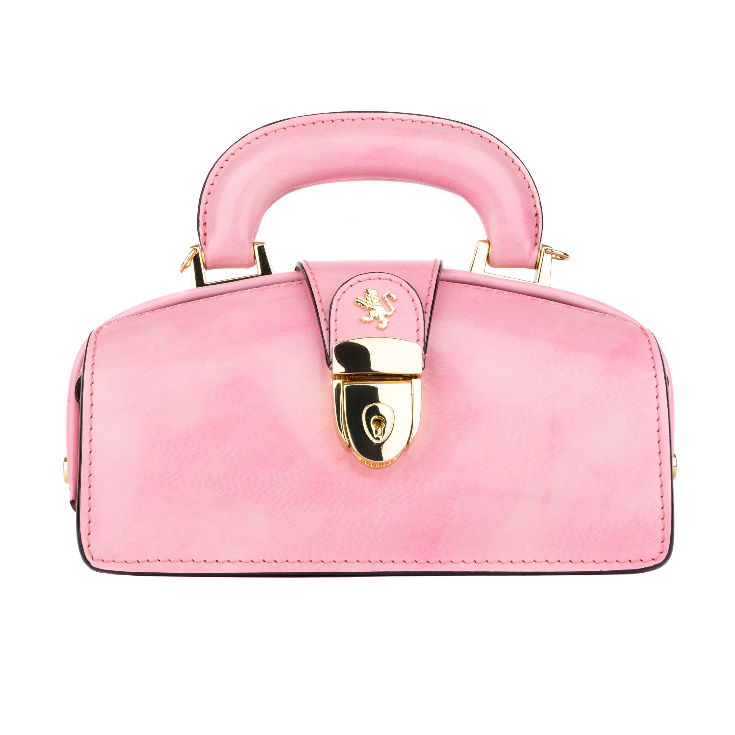 Gazelle Mini - Light Pink - Women’s mini patent leather top handle & crossbody bag