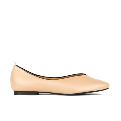 Savoy - Cream - Women's Leather Ballet Pump