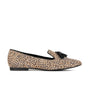 Aura - Leopard - Women's suede leather square toe tassel loafer