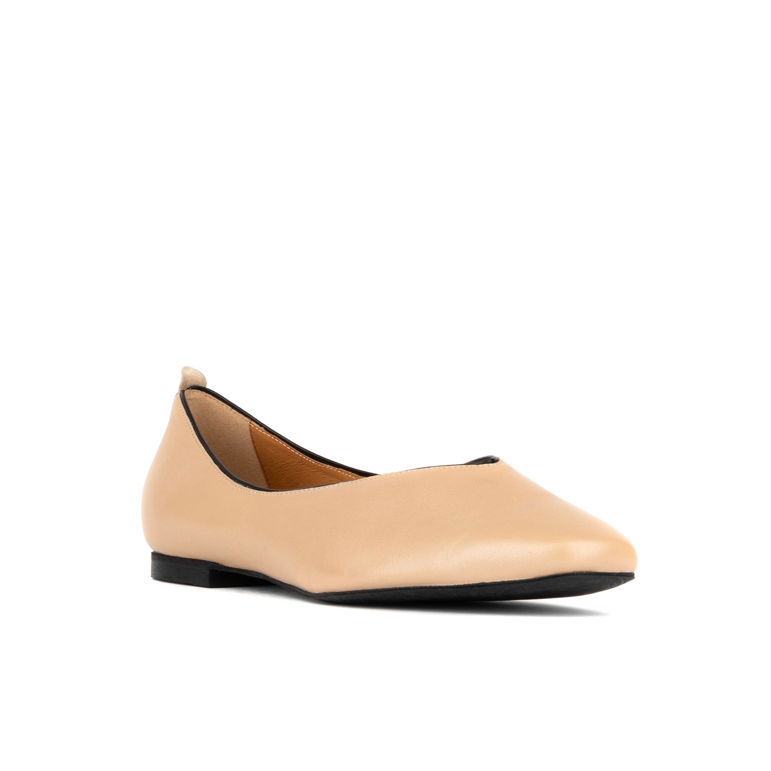 Savoy - Cream - Women's Leather Ballet Pump