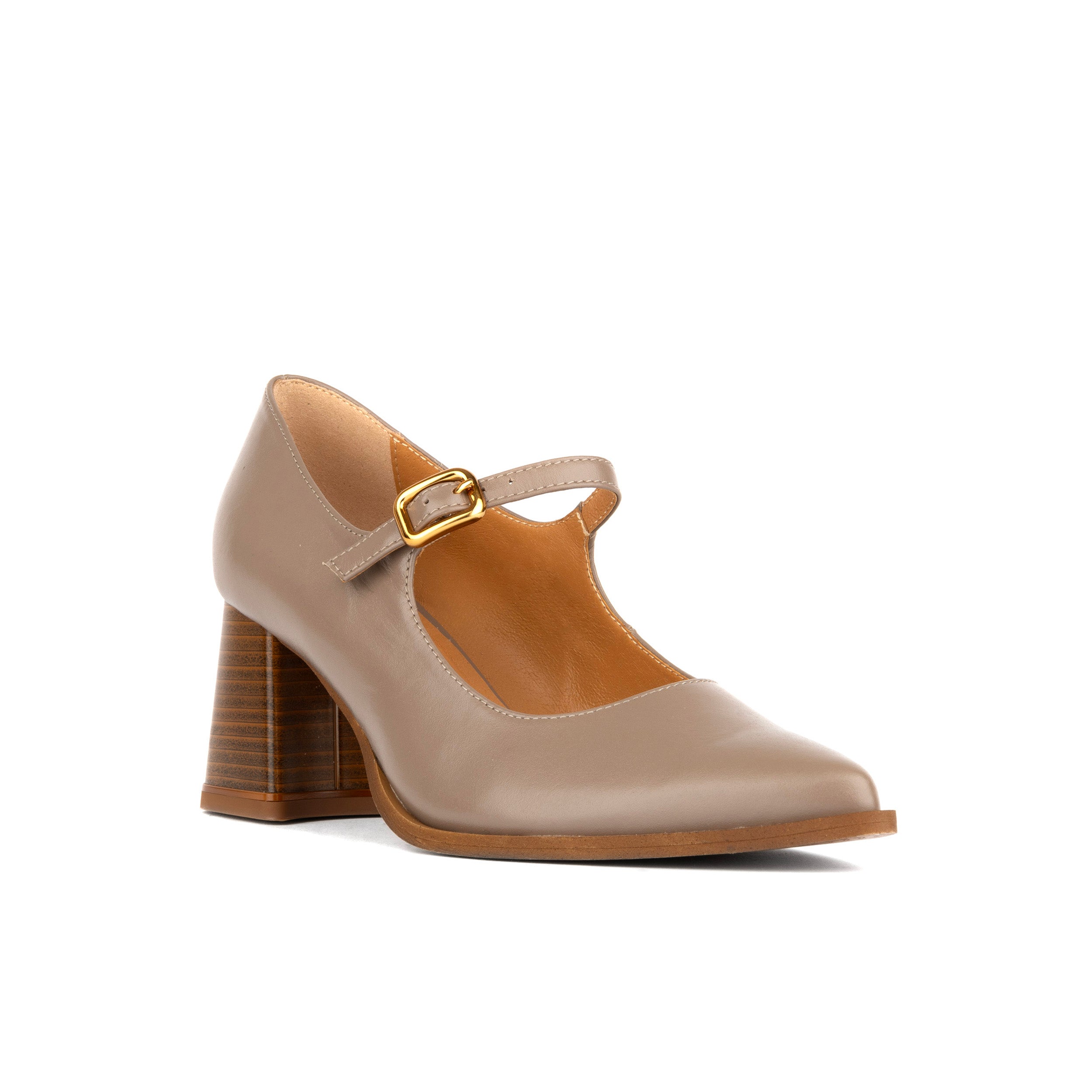 Hyde - Brown - Women's Leather Mary Jane Pump
