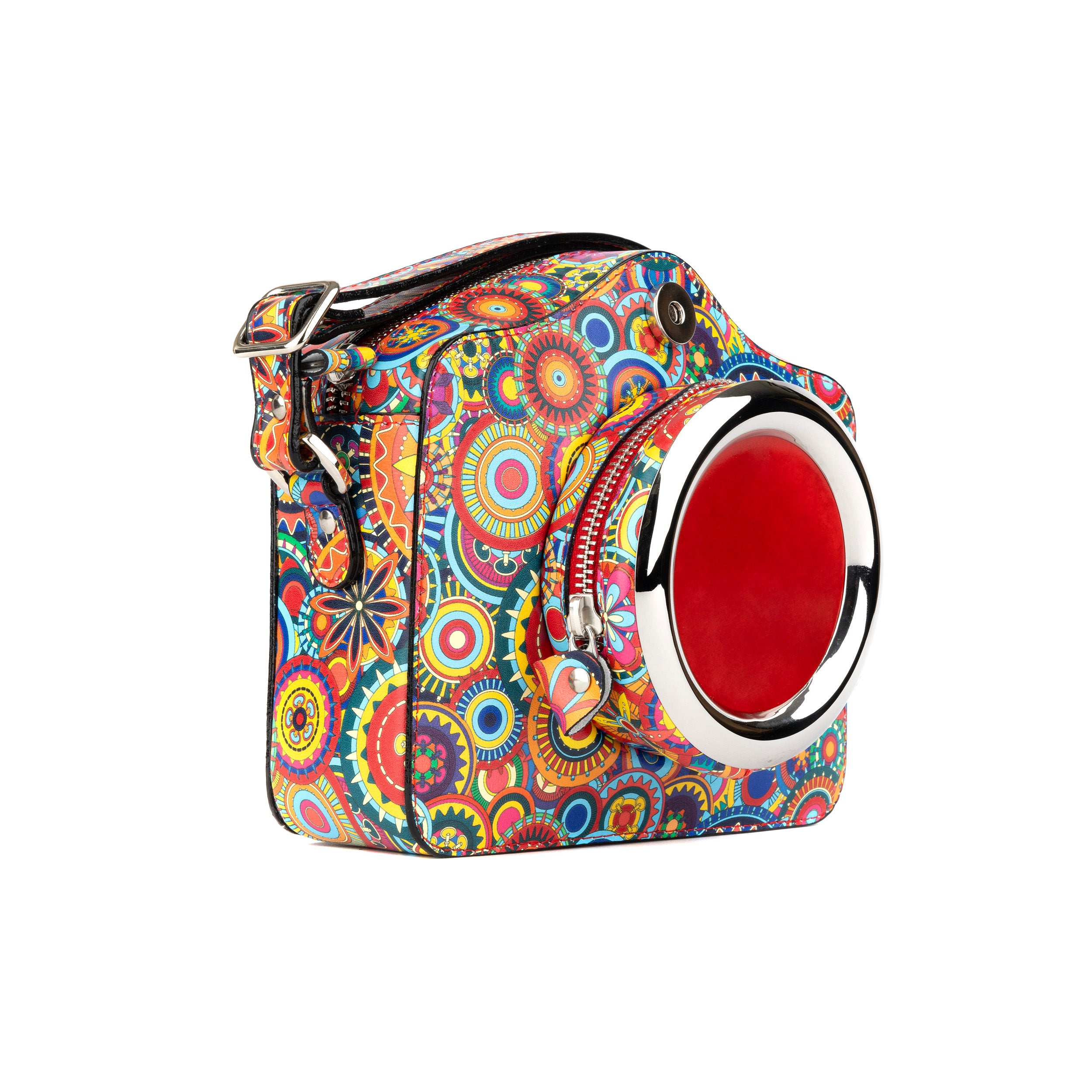 Snapshot - Signature Print - Camera shaped cross-body bag in Signature Print pattern leather