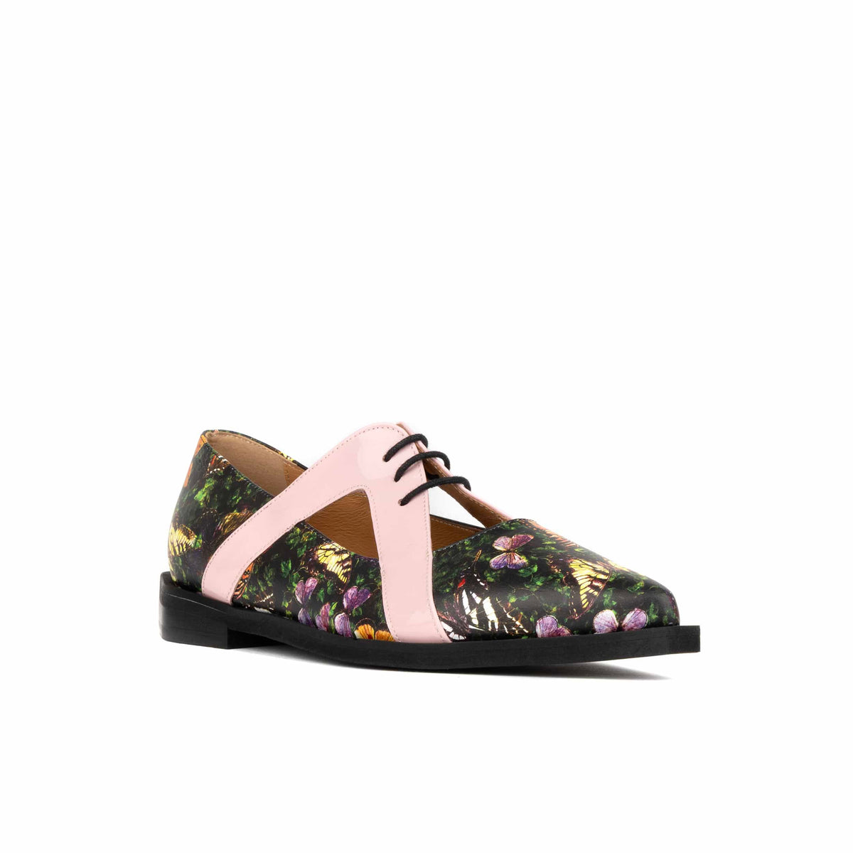 Harlowe - Butterfly - Women's cutout leather lace up shoe