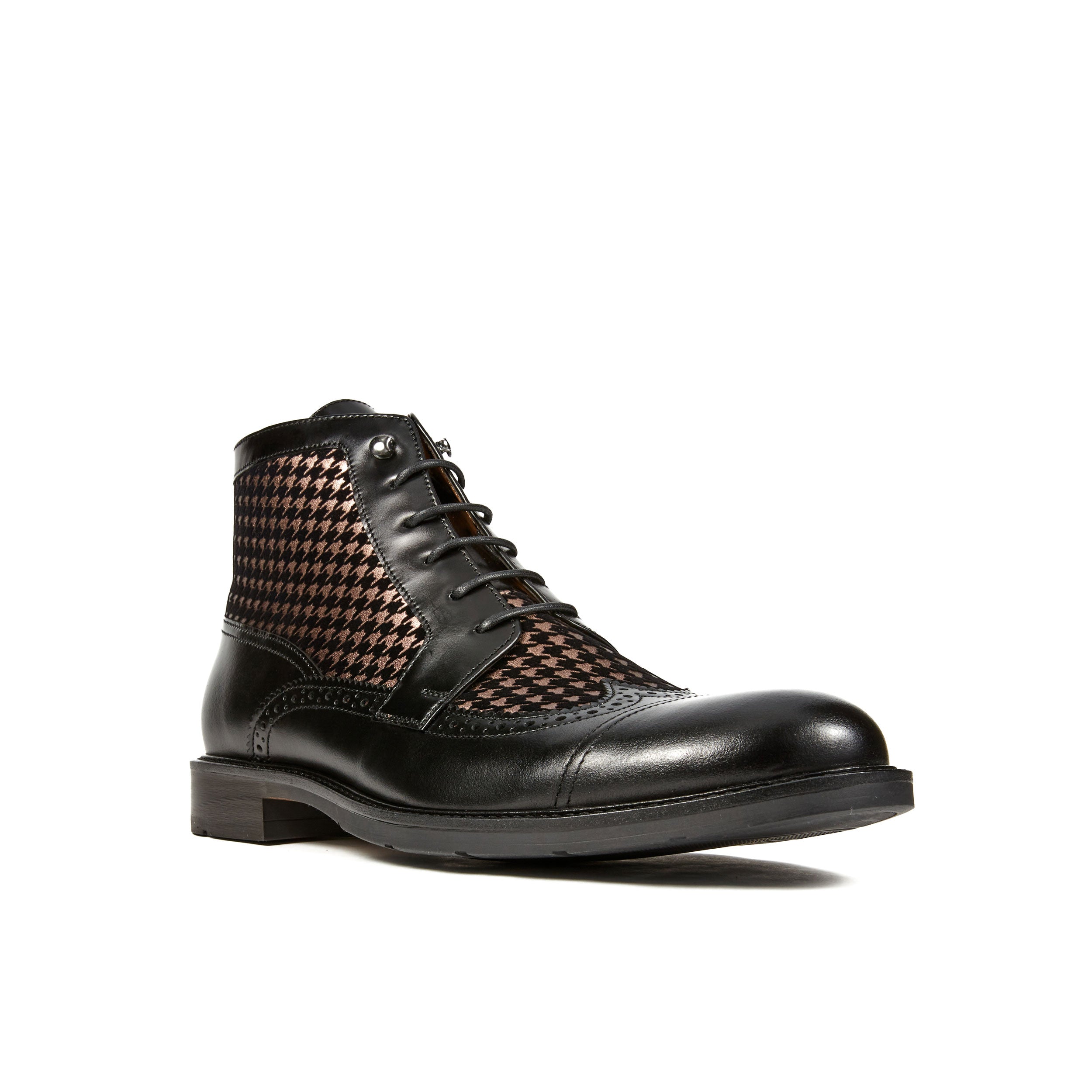 Charles - Black Houndstooth