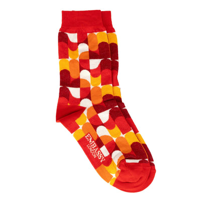 Wiggle - Orange Signature - Women's cotton crew socks UK 3 to 7