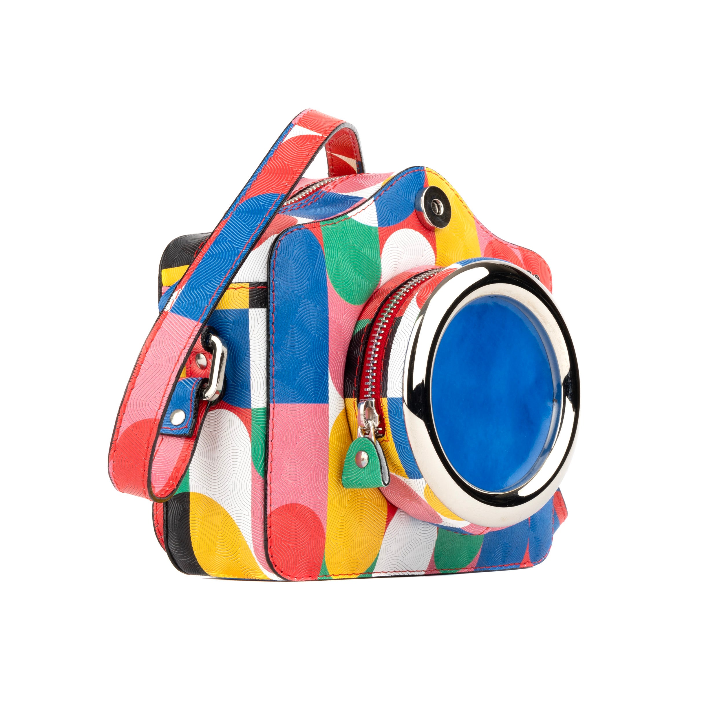 Snapshot - Groovy - Camera shaped cross-body bag in vibrant colours leather