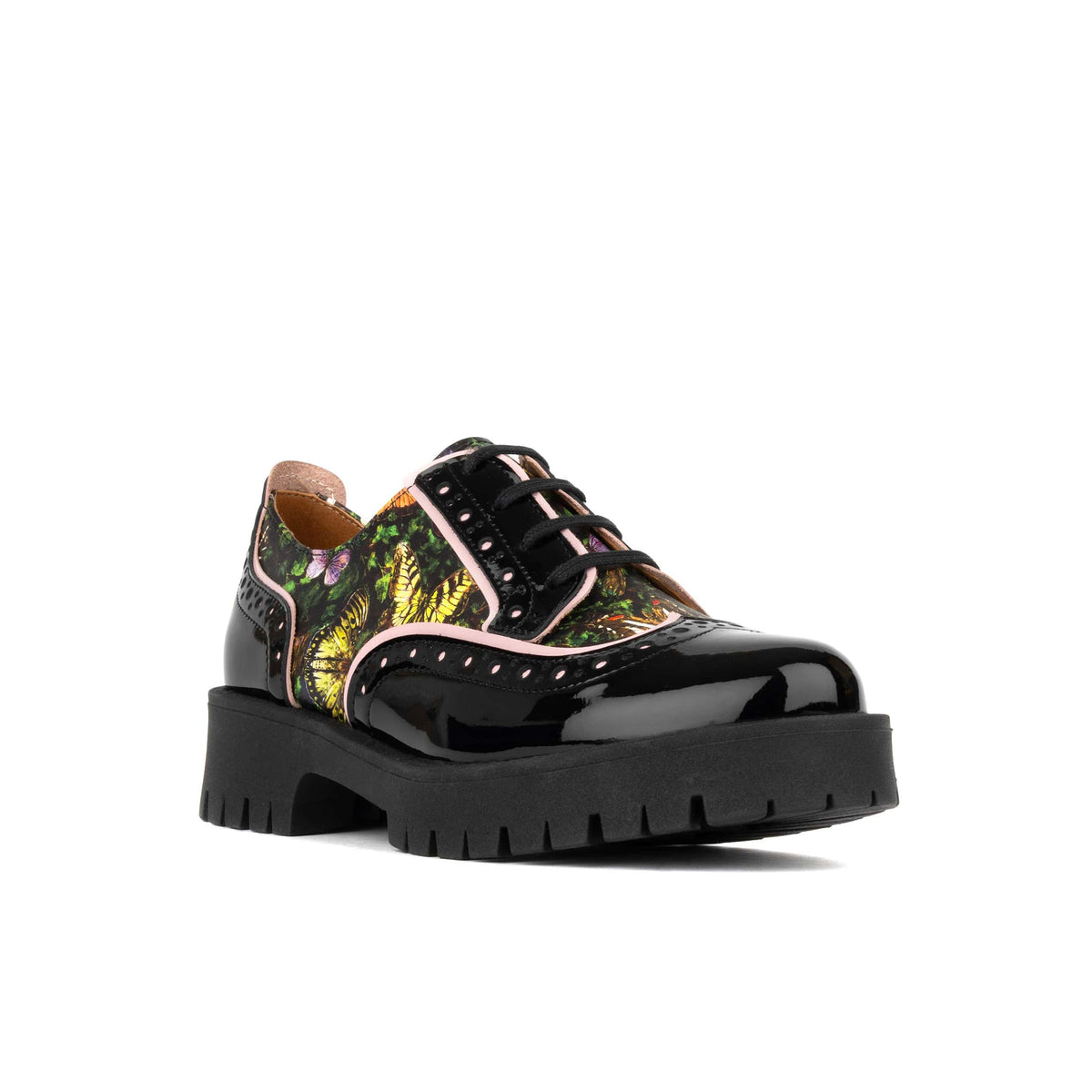 Artisan - Butterfly - Women's Leather Lace-up Shoe with Brogue Detailing
