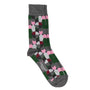 Wiggle - Grey & Pink Signature - - Men's cotton crew socks size UK 6 to 12