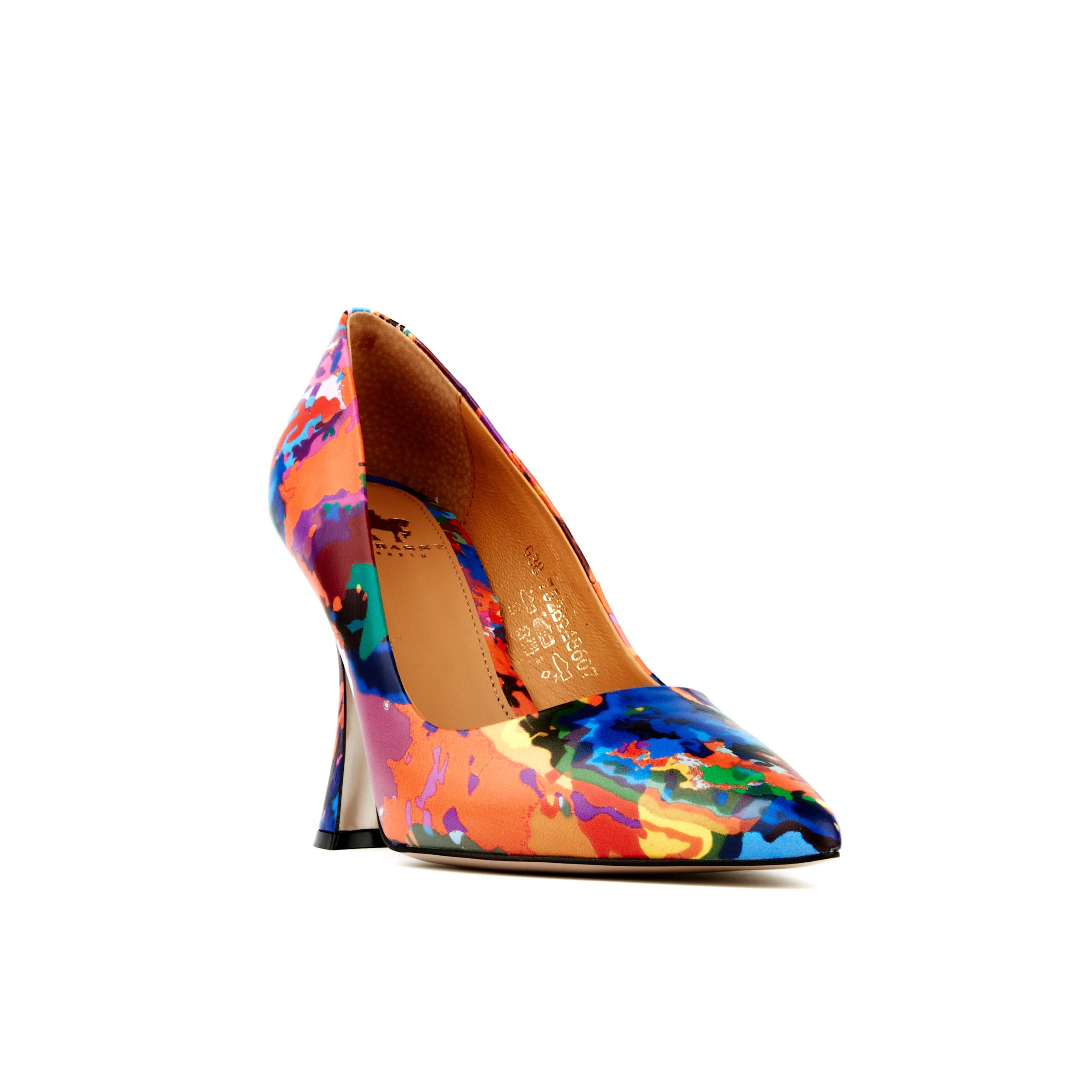 Emily - Summer Colours - Women's pointy 4 inch multicolour leather pump