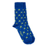 Footsie - Blue - Women's cotton crew socks UK 3 to 7 in blue