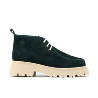Verona - Green Suede - Women's Square Toe Chukka Boot