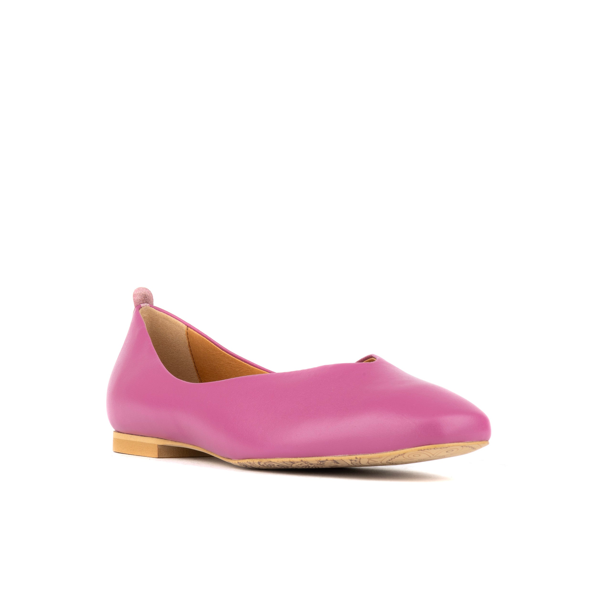 Blythe - Pink - Women's Leather Ballet Pump