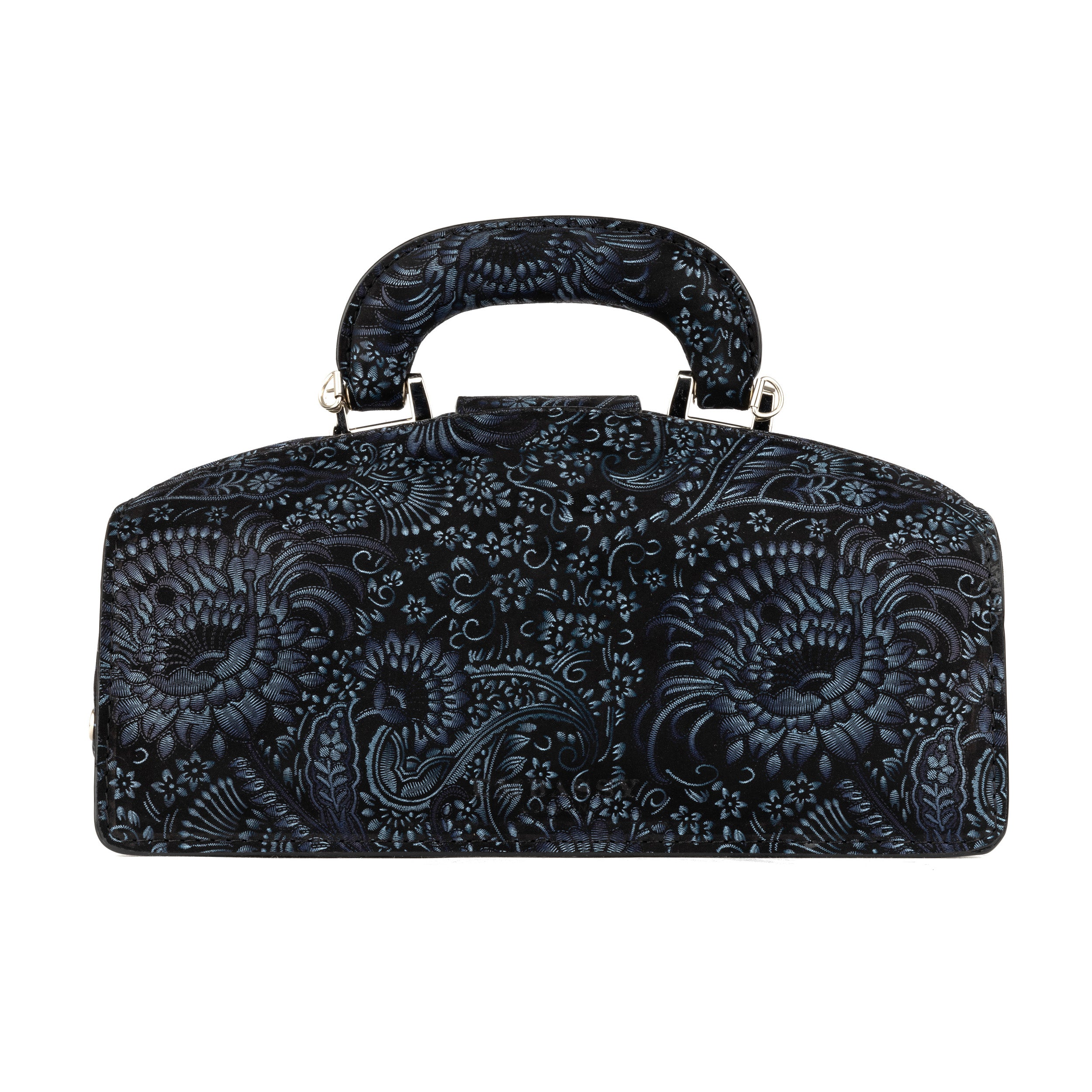 Gazelle - Black & Blue & Silver Floral