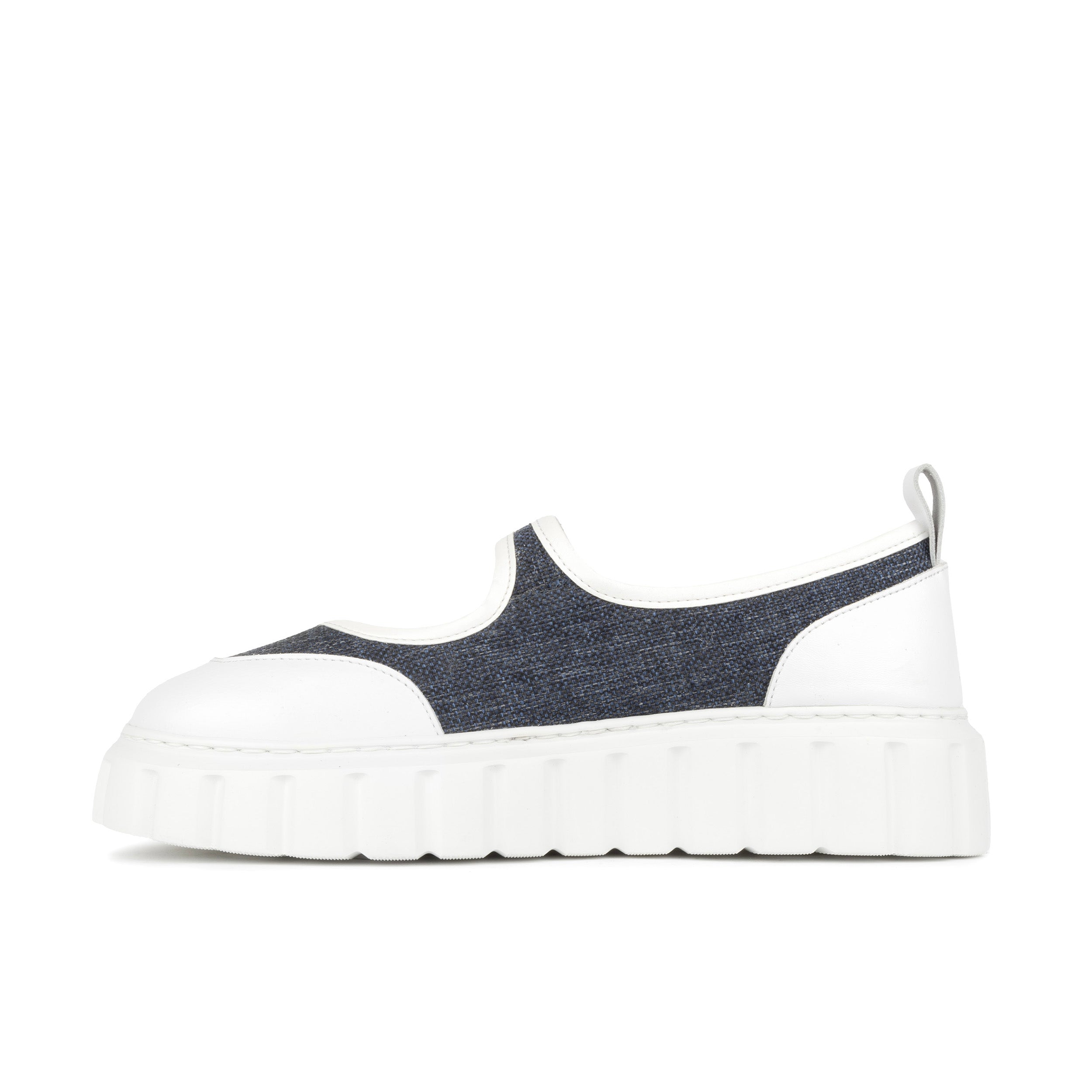 Sophie - Denim - Women's Suede & Denim Mary-Jane Trainer