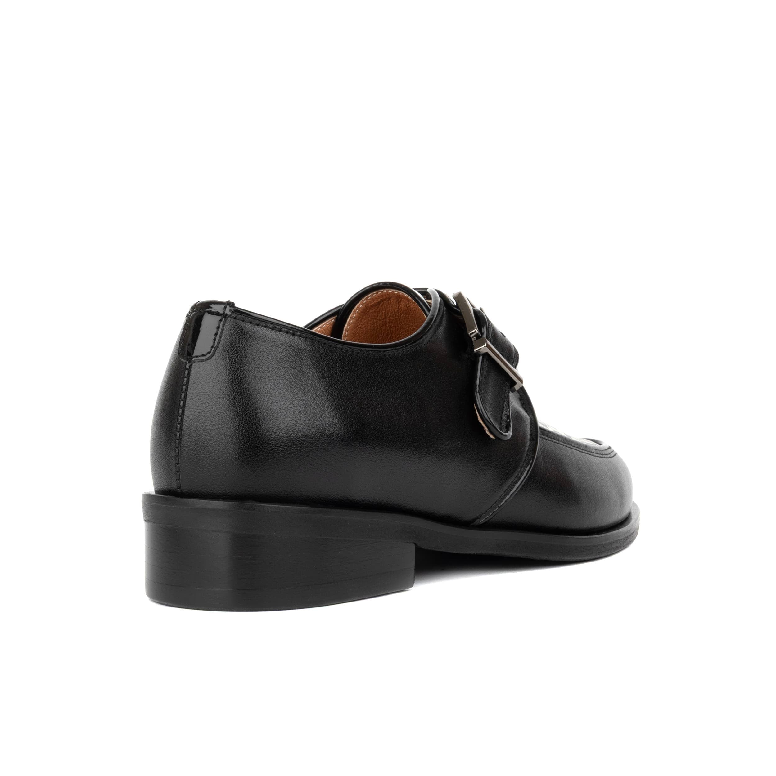 Fiorentina - Black & Hexa - Women's Leather Single Monk Strap Shoe