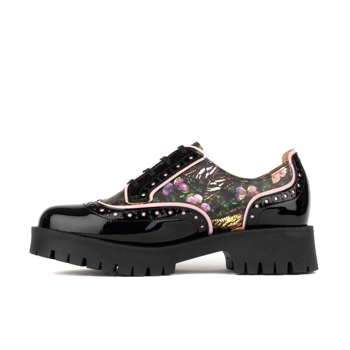 Artisan - Butterfly - Women's Leather Lace-up Shoe with Brogue Detailing