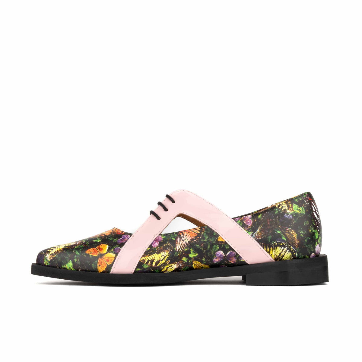 Harlowe - Butterfly - Women's cutout leather lace up shoe