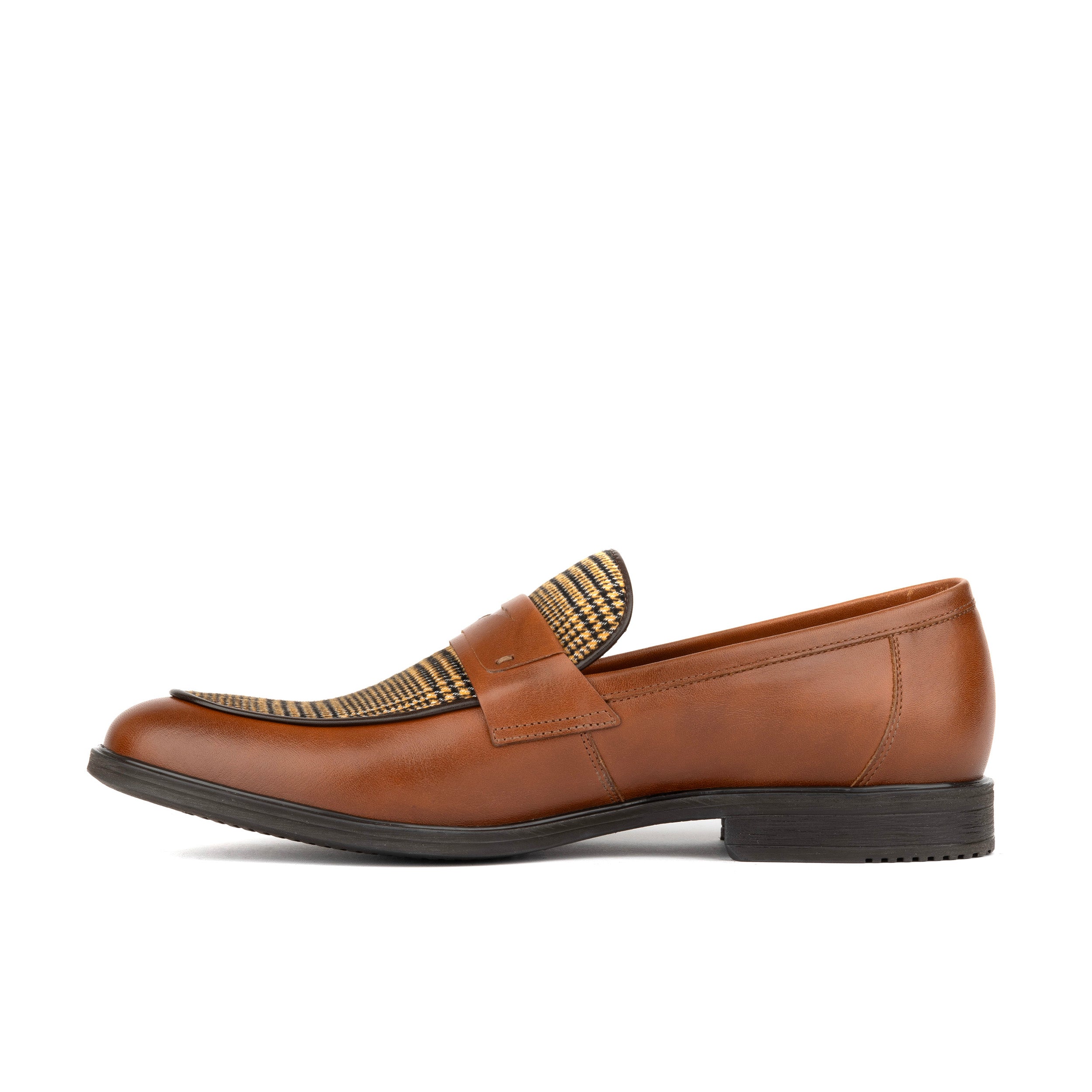 Gosselin - Brown & Brown Check - Men's Leather Loafer