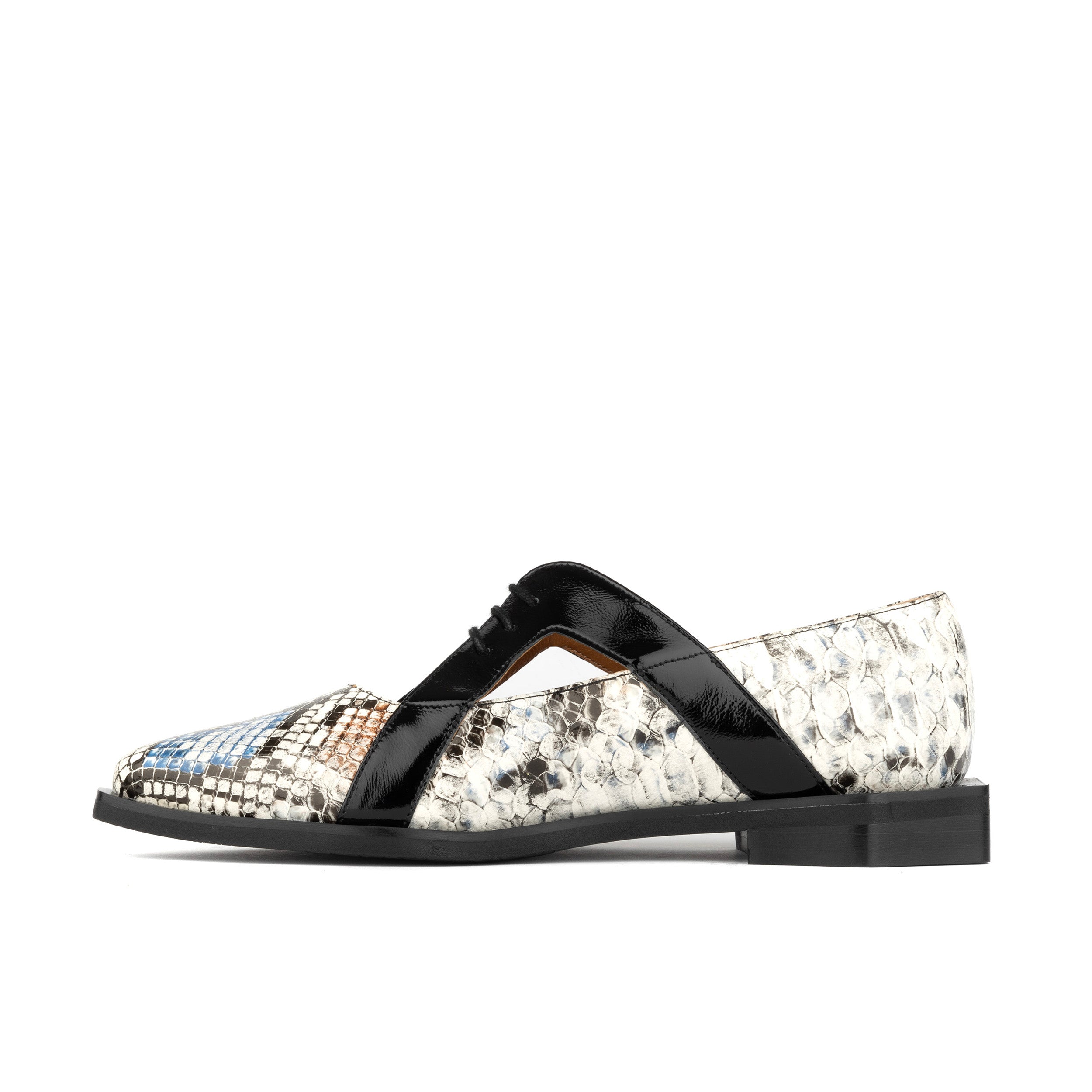Harlowe - Multi - Women's cutout leather lace up shoe
