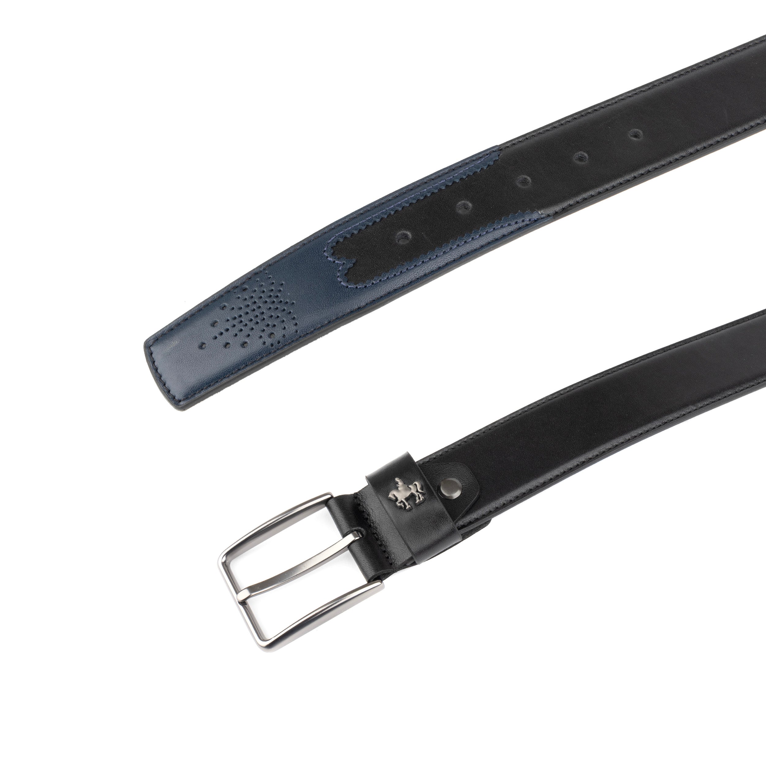 Alec - Black & Navy - Men's Belts