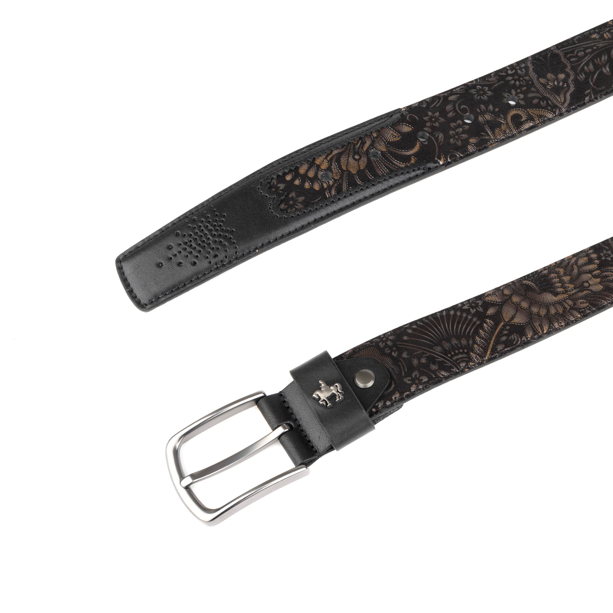 Alec - Black & Gold - Men's Belts