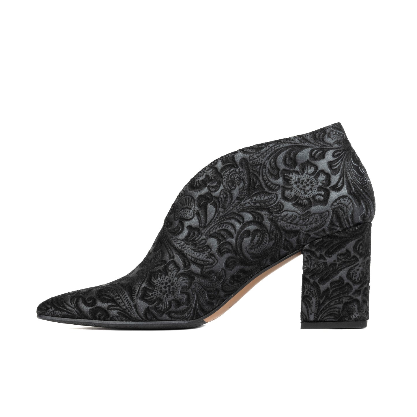 Charlotte - Black Floral Emboss