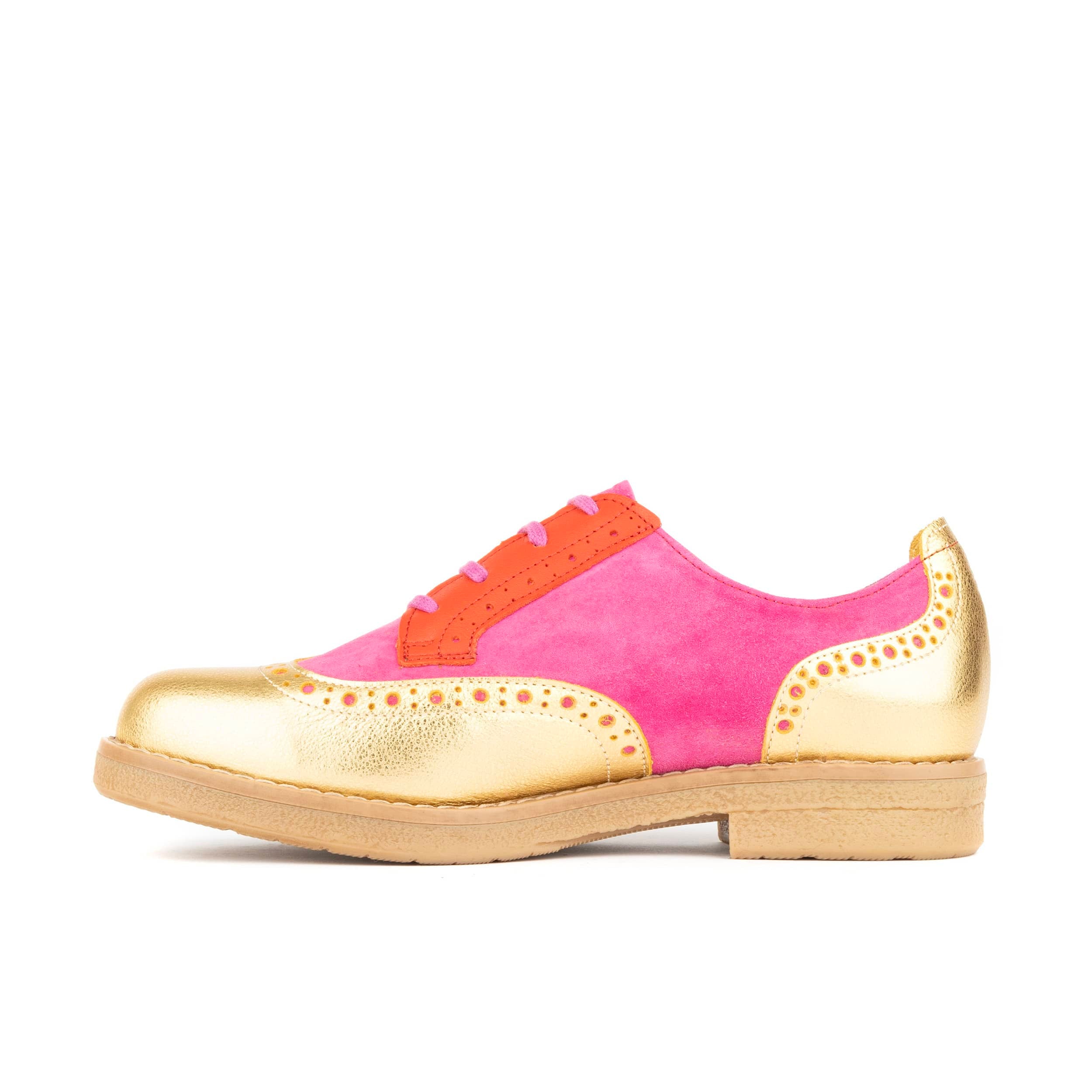 The Artist - Ultra Glam - Women's leather lace-up shoe with brogue detailing