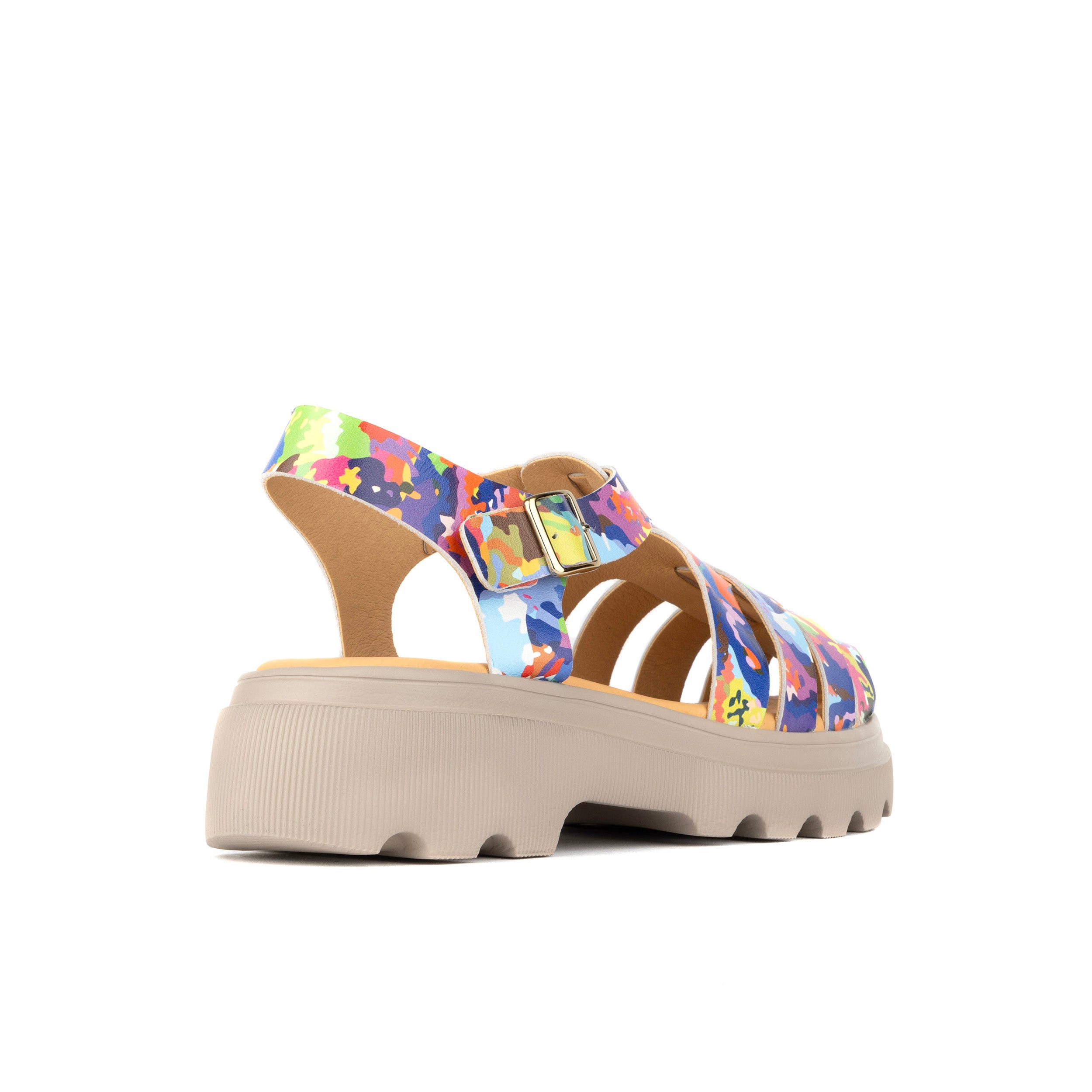 Skipper - Summer Multi - Platform Leather Fisherman Sandal