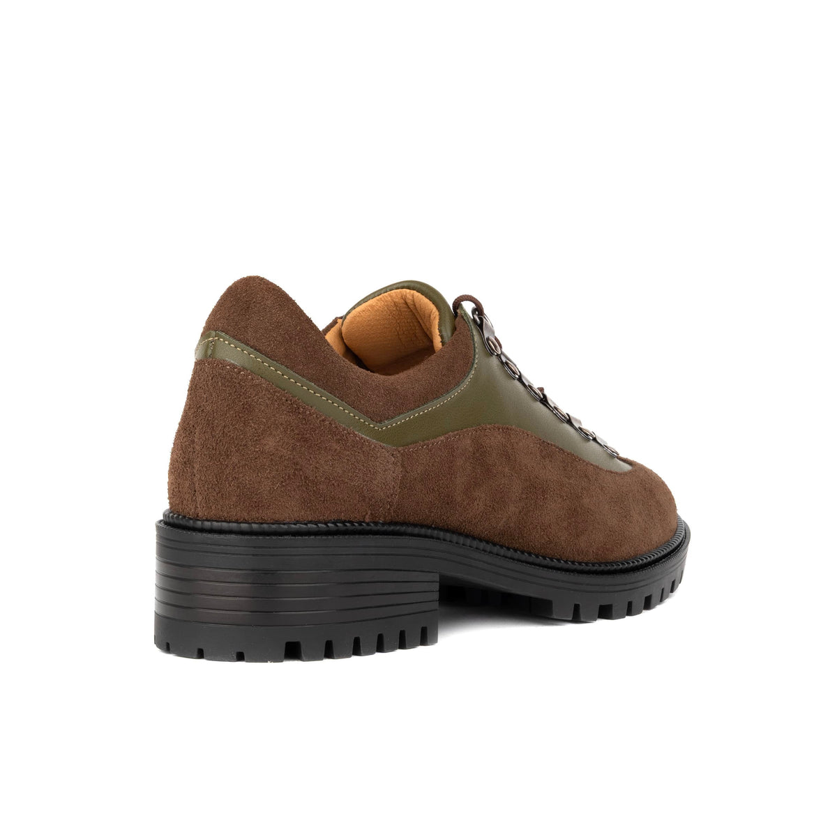 Kendal - Brown & Green - Women's Leather & Suede Hiking Shoe
