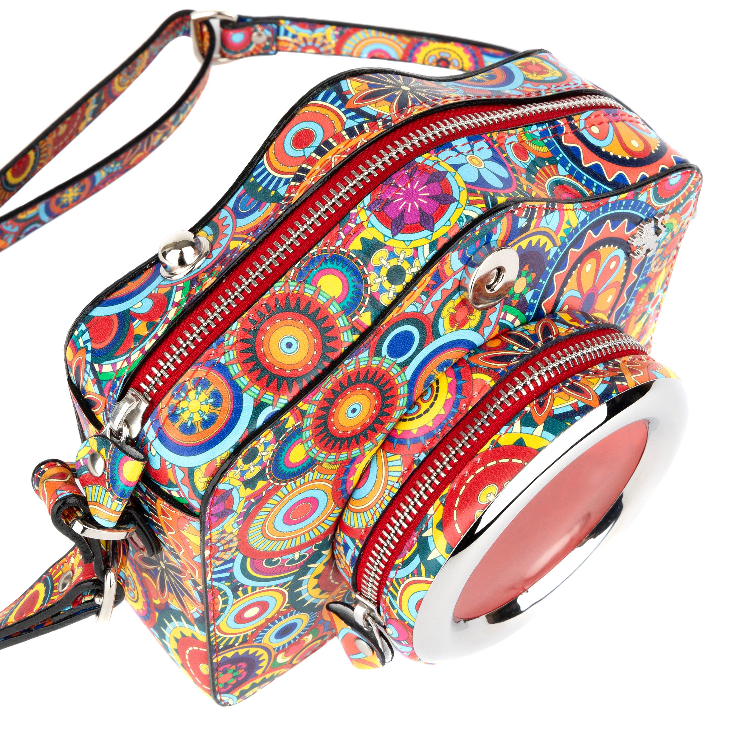 Snapshot - Signature Print - Camera shaped cross-body bag in Signature Print pattern leather