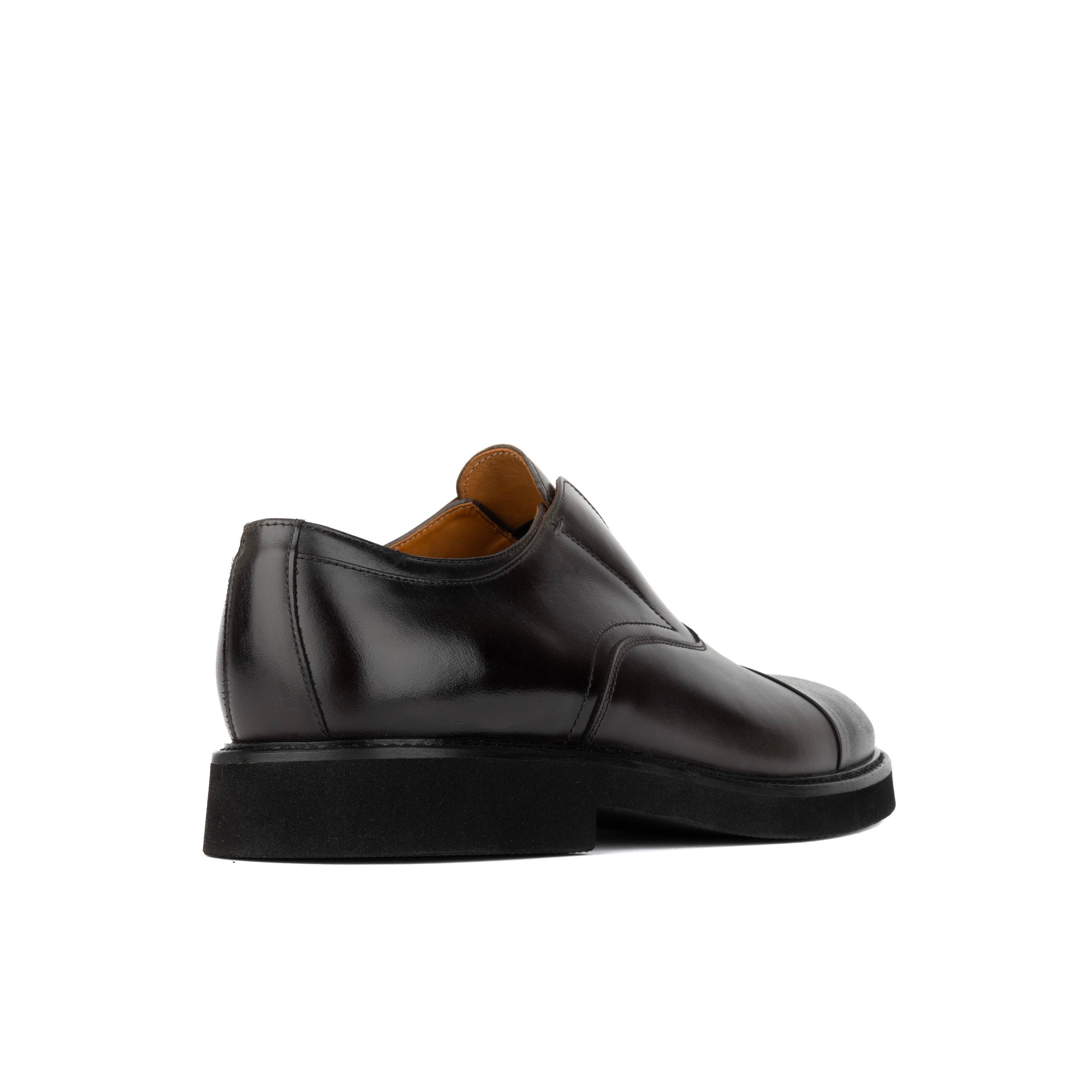 Dunlee - Grey - Men's leather slip-on loafer