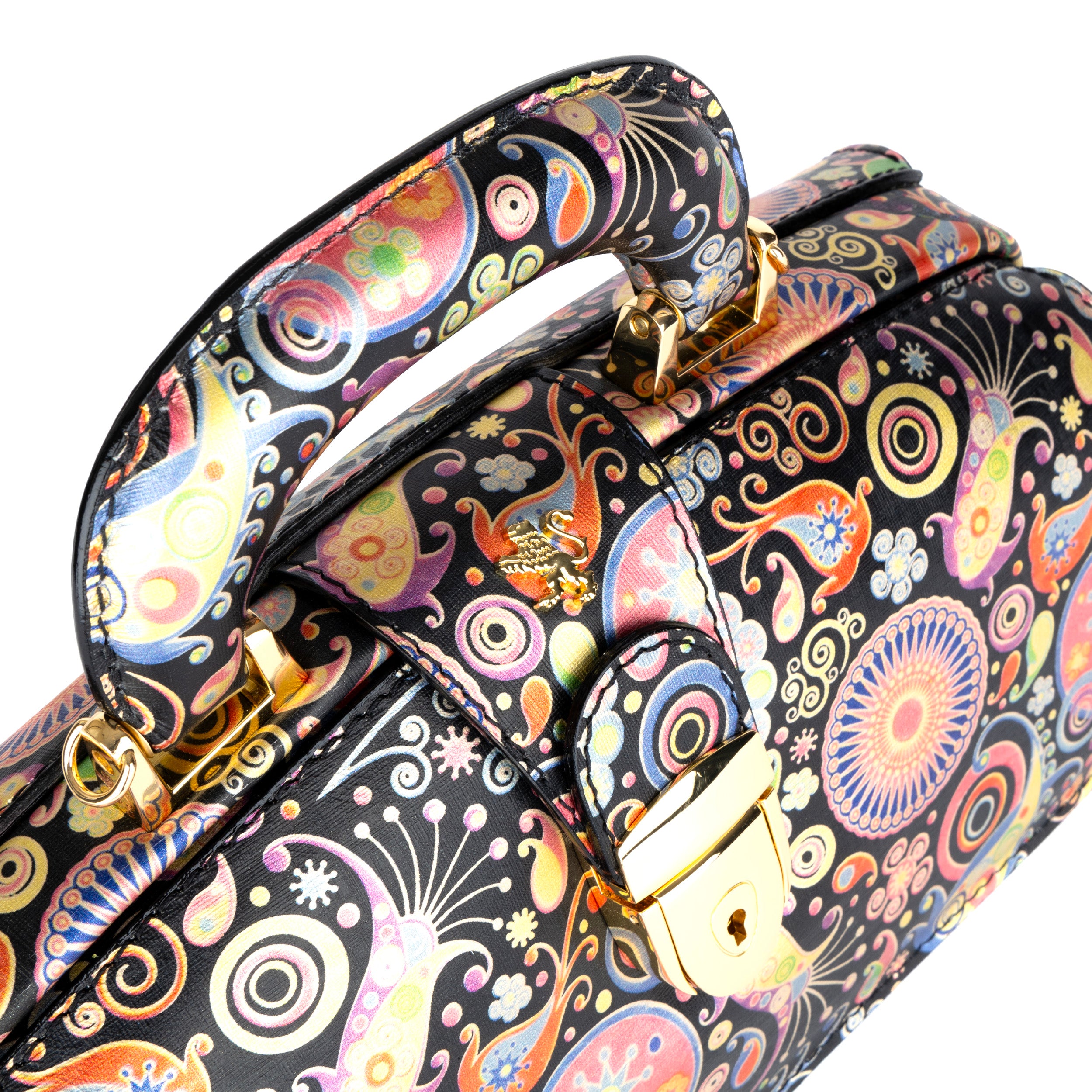 Gazelle - Navy & Pink - Women’s leather top handle & crossbody bag