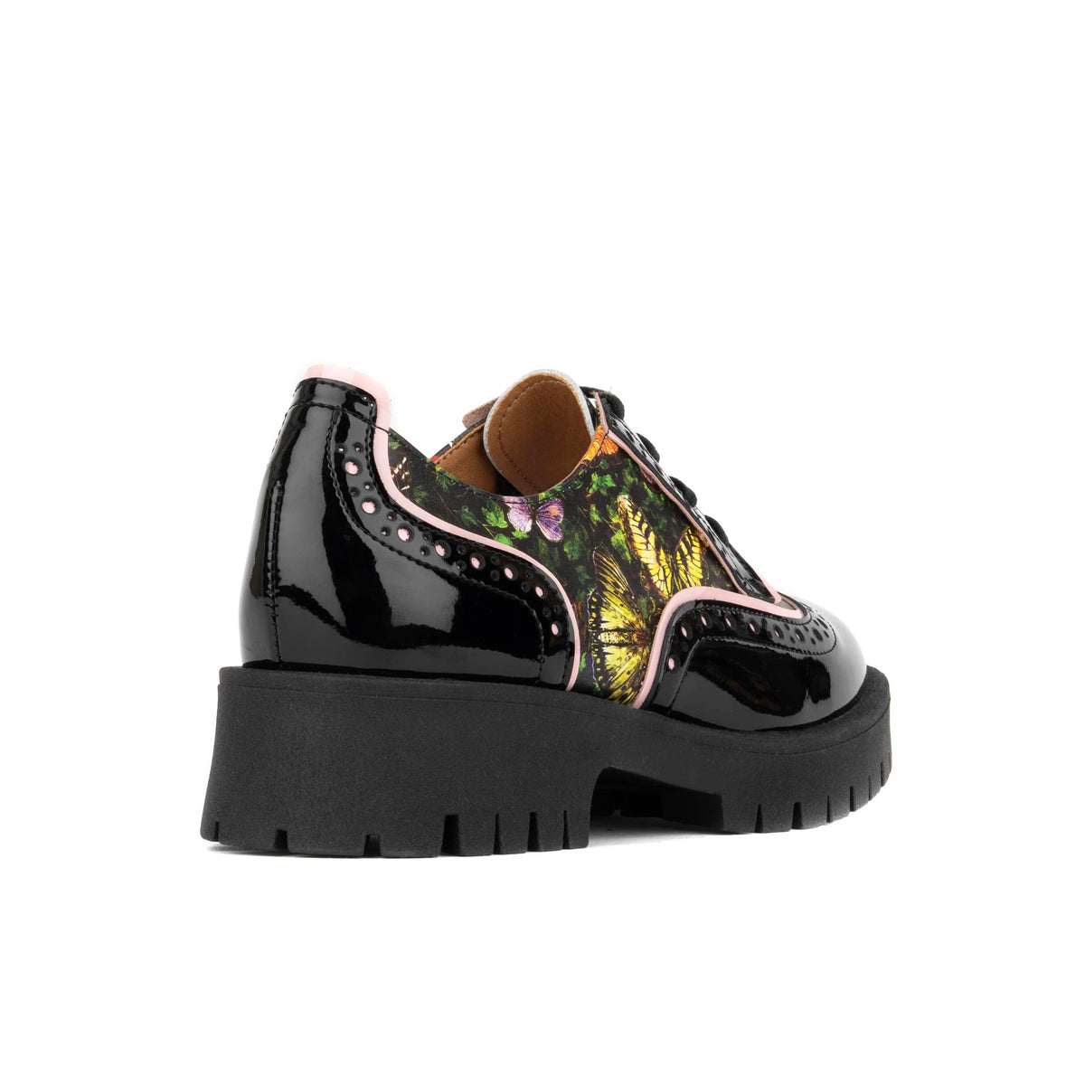 Artisan - Butterfly - Women's Leather Lace-up Shoe with Brogue Detailing