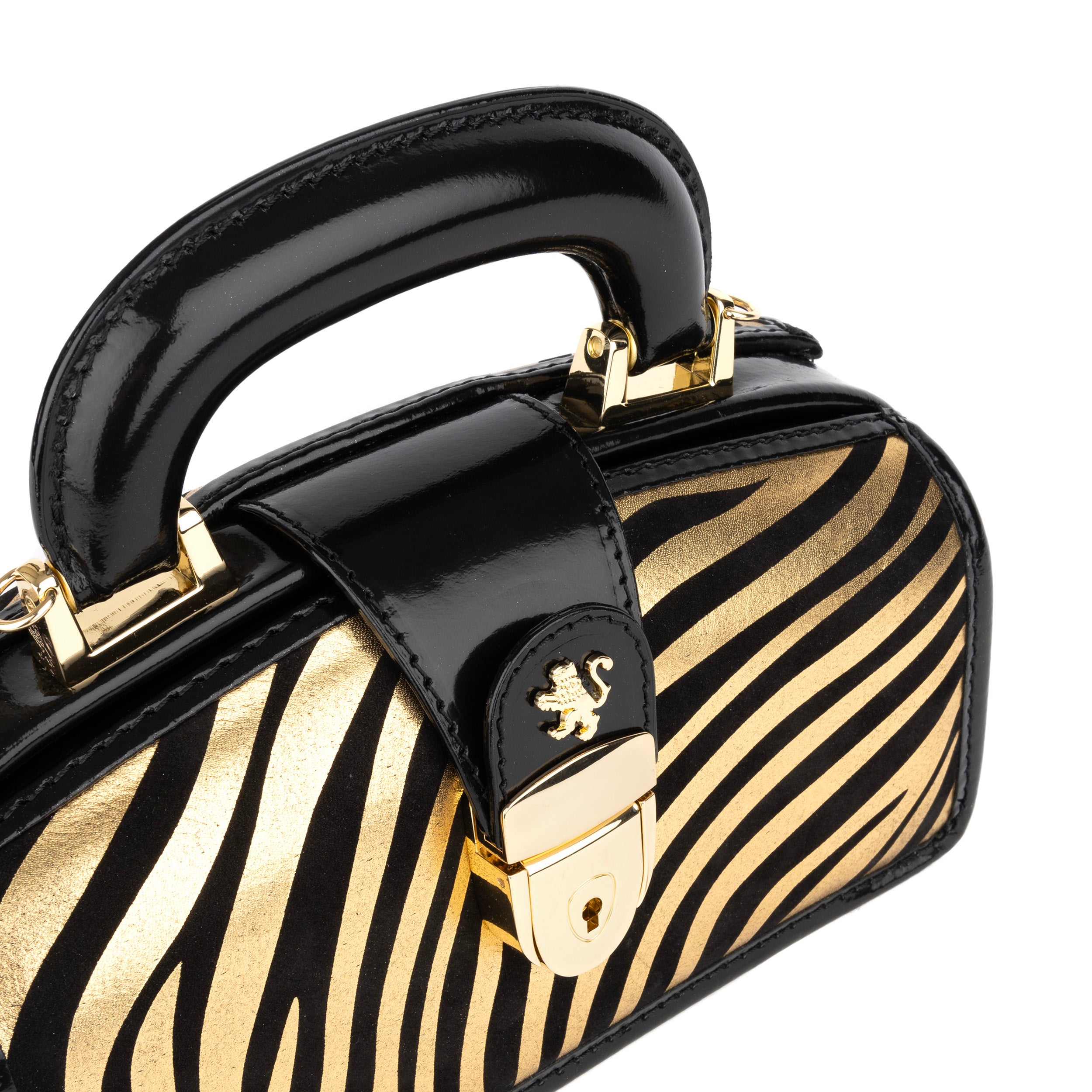 Gazelle Mini - Black & Gold Stripes