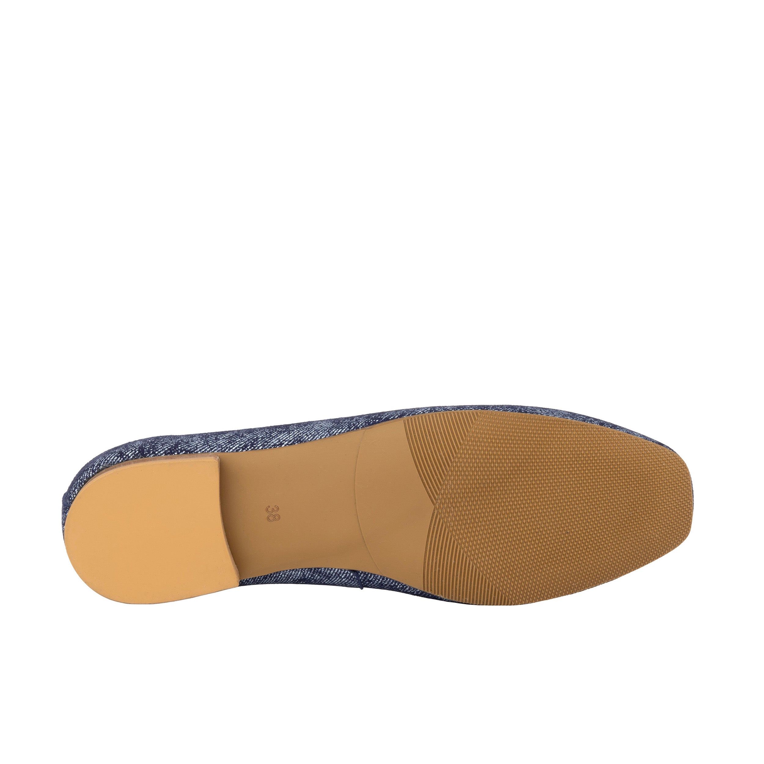 Skyline - Denim - Women's Suede & Denim Lace Up Ballet Pump