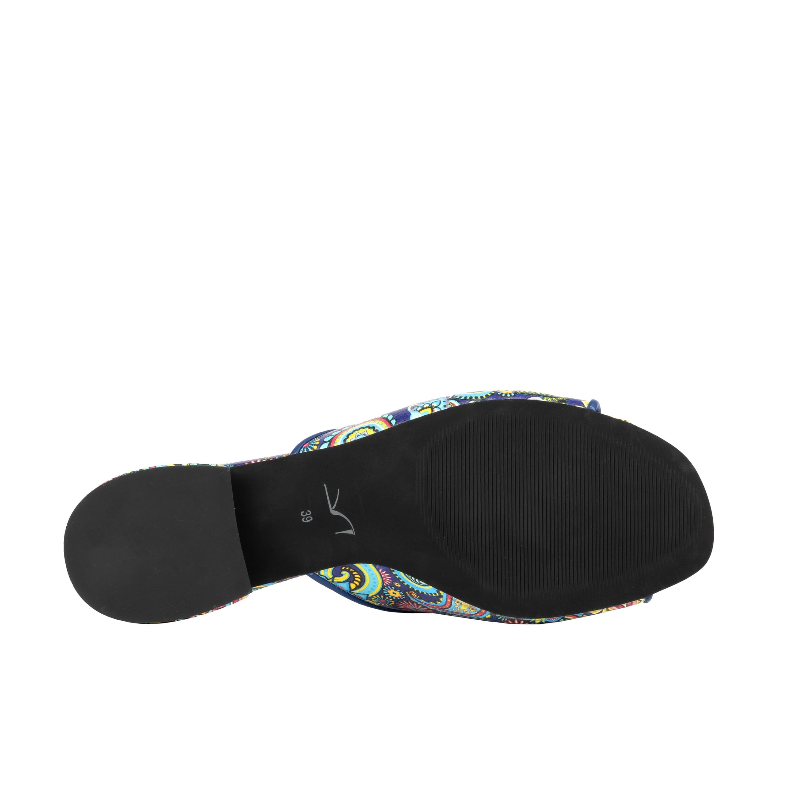 South Beach - Festival Blue - Women's fully leather lined slip on sandal