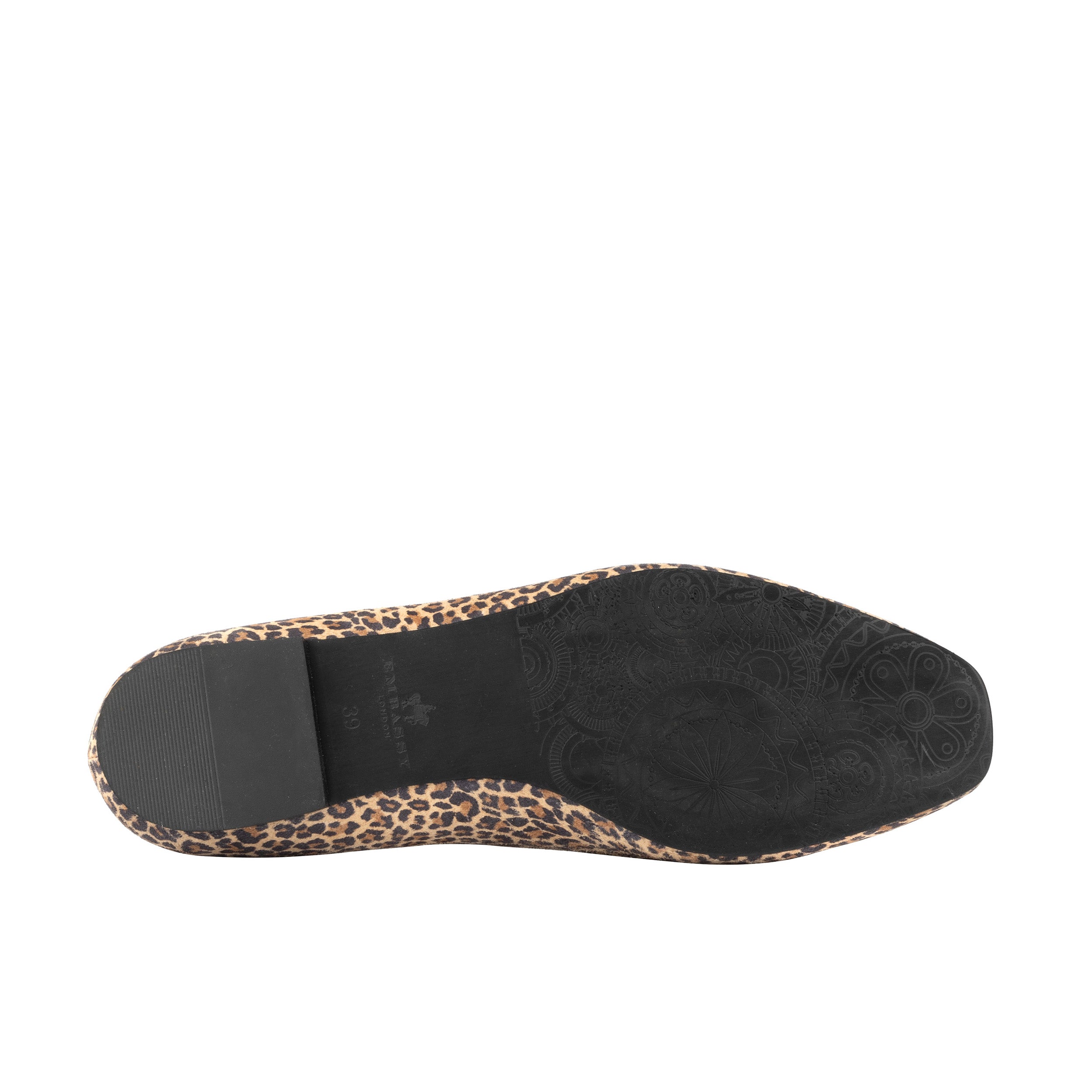 Aura - Leopard - Women's suede leather square toe tassel loafer