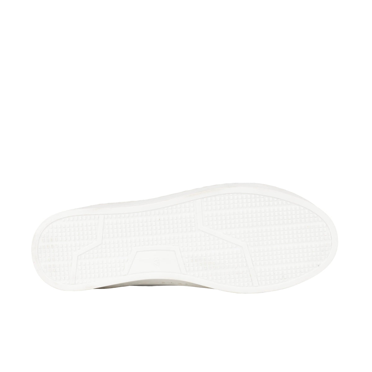 Serena - Black & White & Graphic Print - Women’s Leather Trainer with Brogue Details