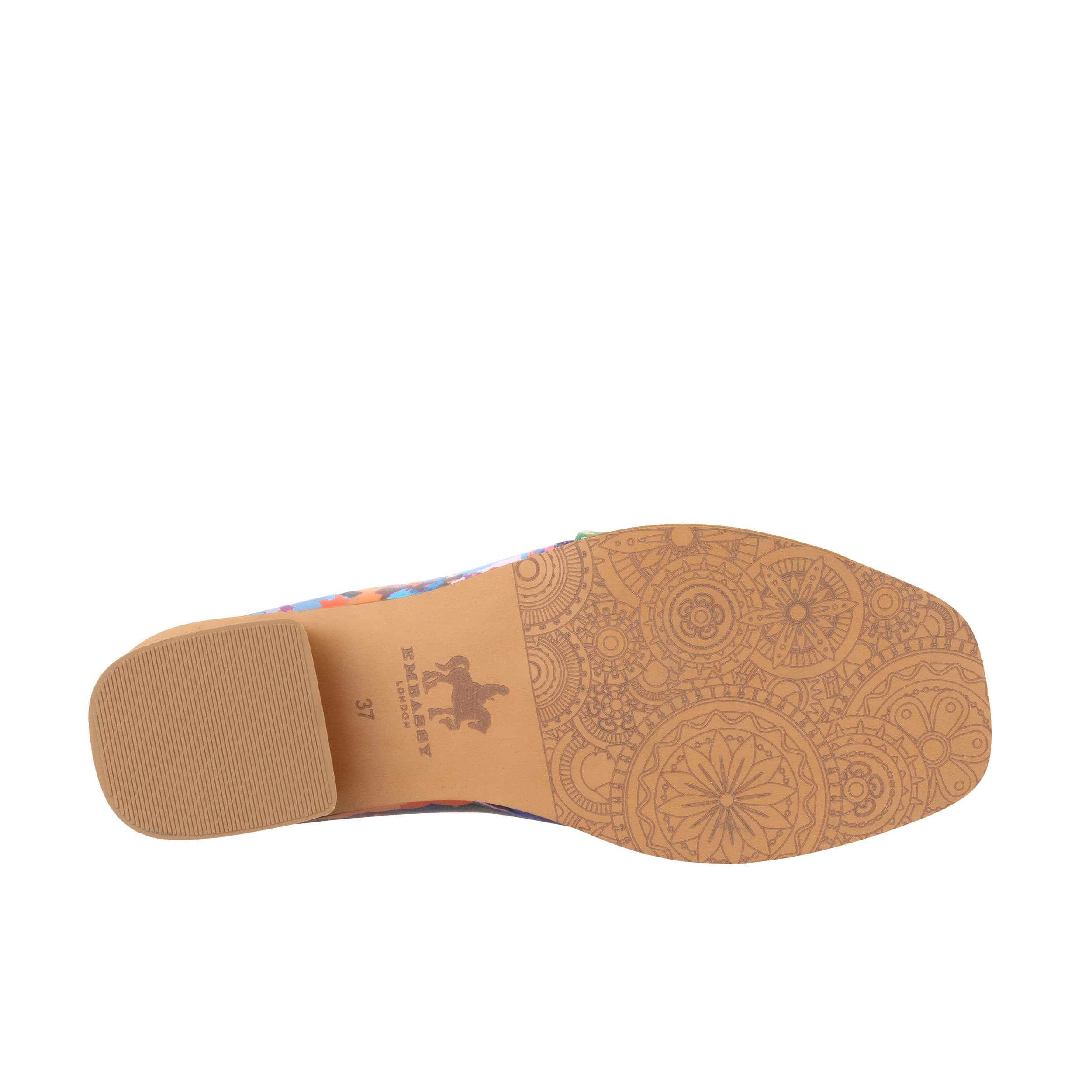 Muse - Summer Colours - Women's Leather Interwoven Slide Sandals