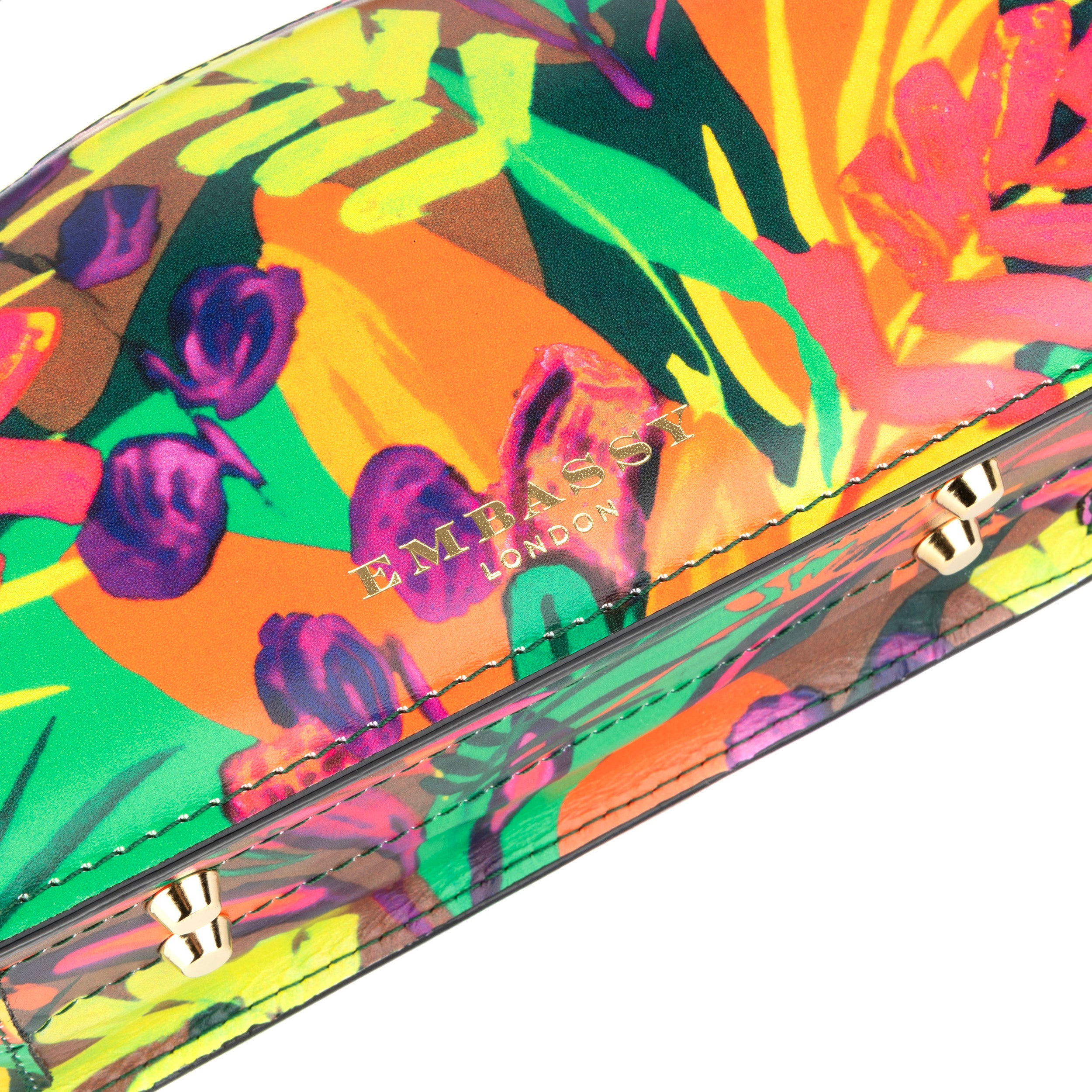 Gazelle Mini - Tropical - Women's mini bowling bag with handle and strap