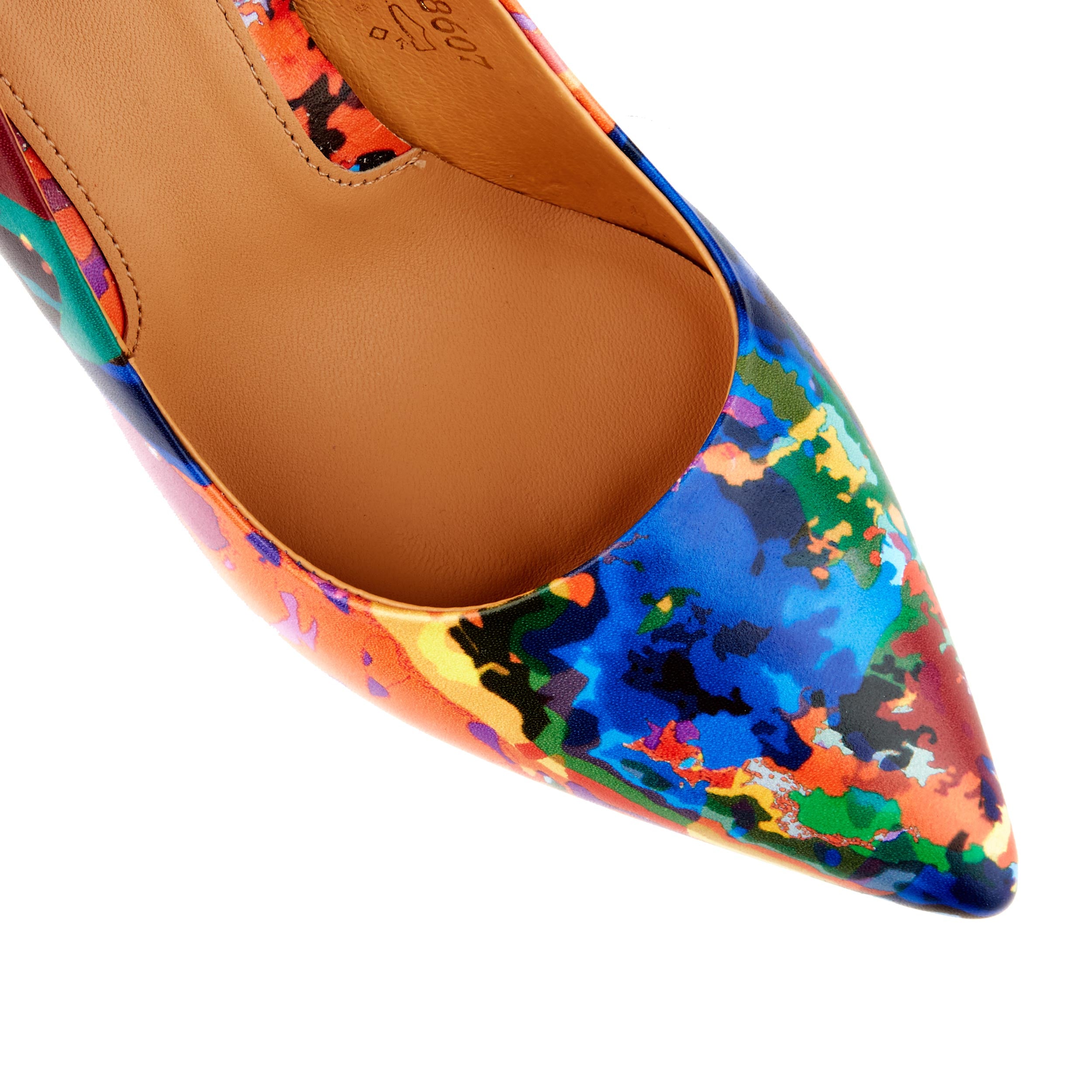 EMILY SUMMER COLOURS - Women's pointy 4 inch multicolour leather pump