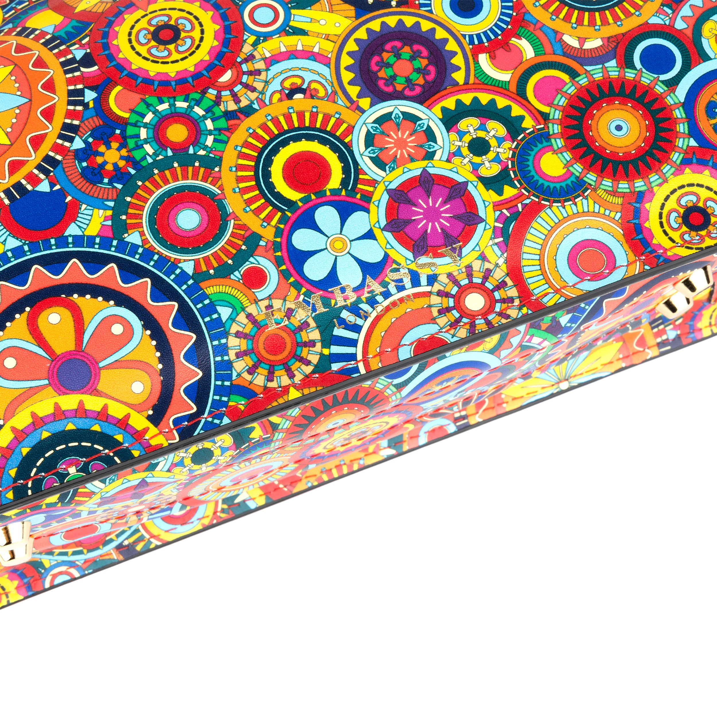 Gazelle - Signature Print - Women's bowling bag with handle and strap