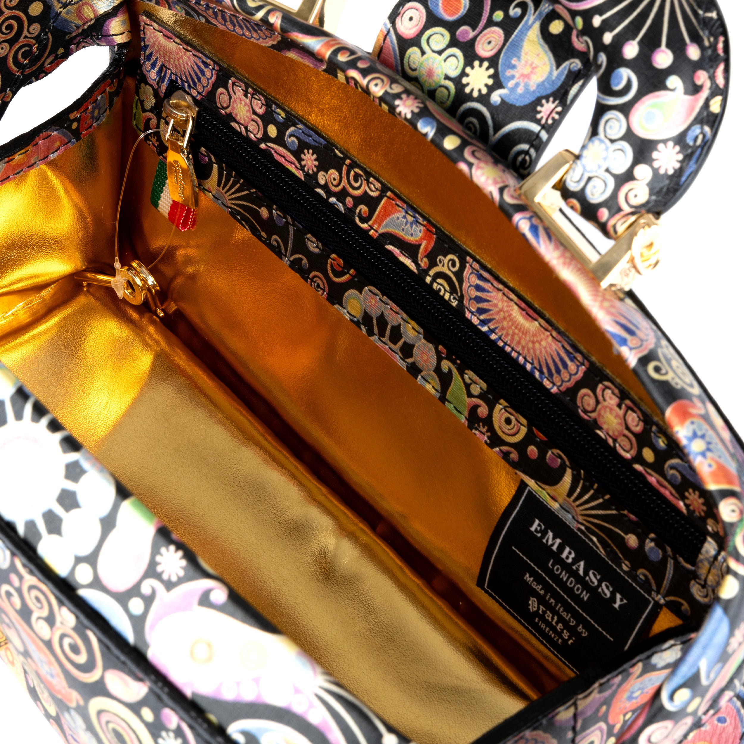 Gazelle - Navy & Pink - Women’s leather top handle & crossbody bag