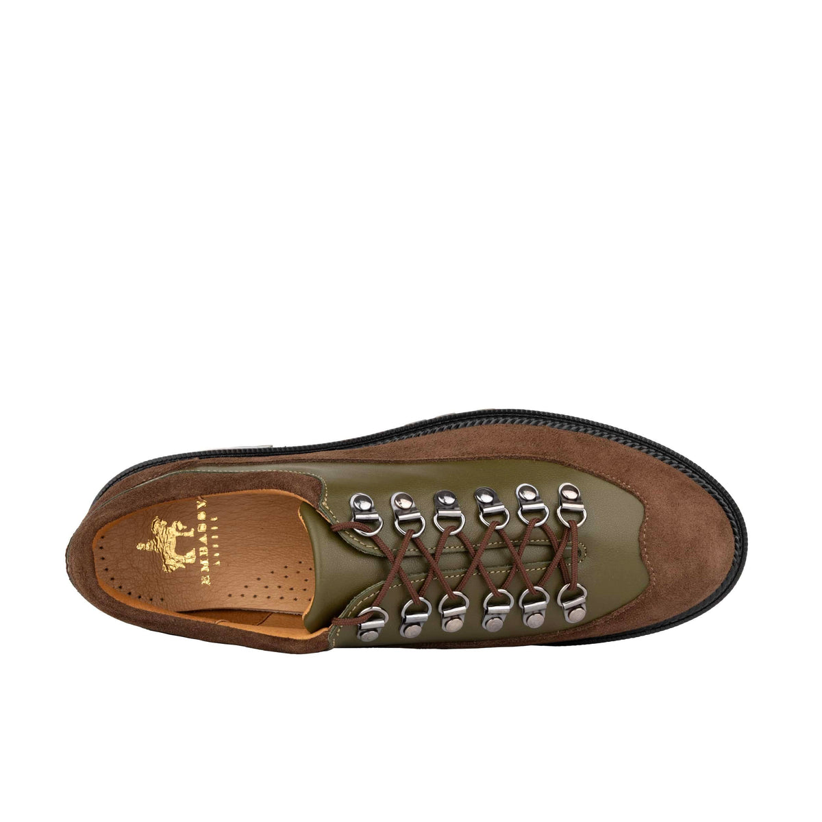 Kendal - Brown & Green - Women's Leather & Suede Hiking Shoe