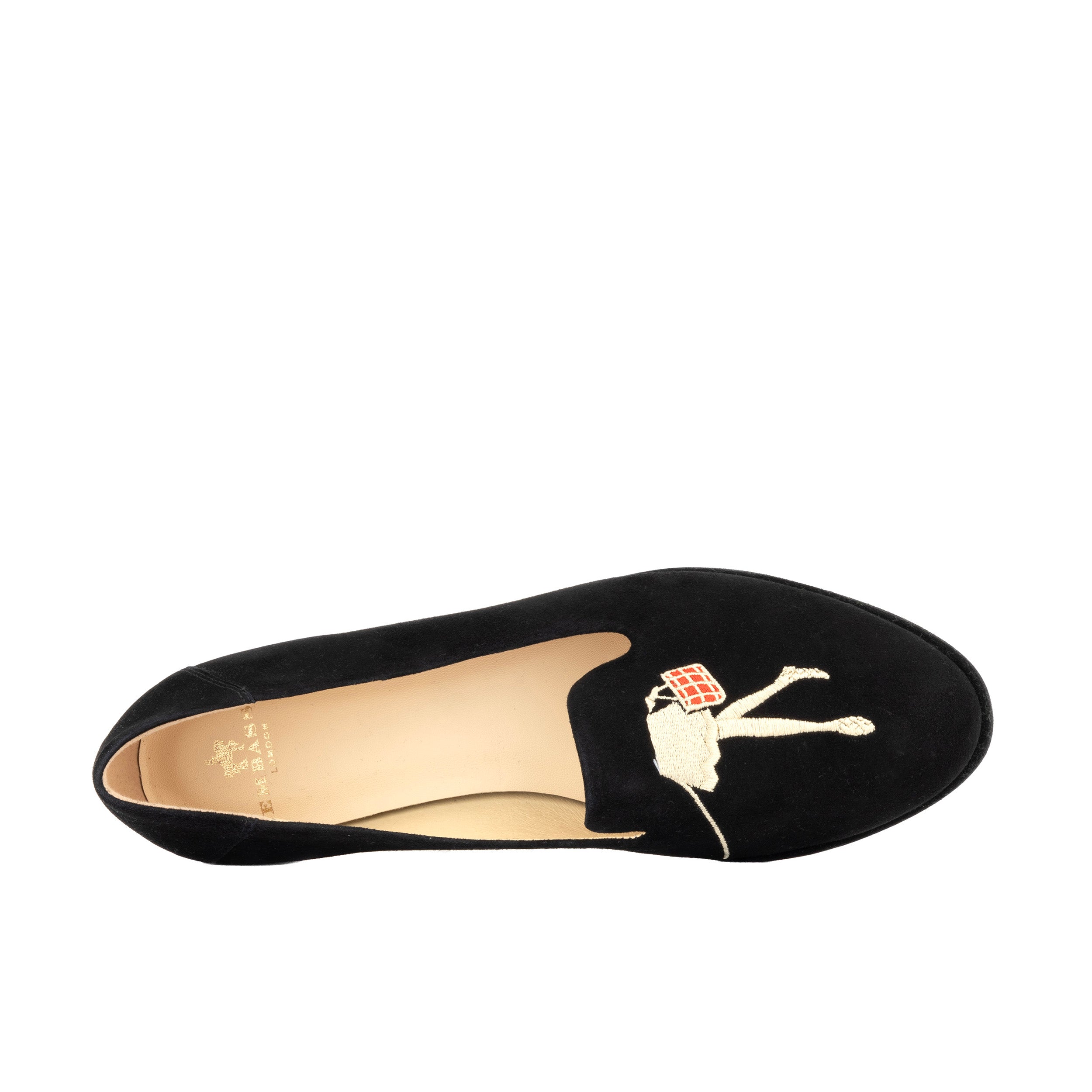 Fetch - Black - Women's round toe animal petterned comfy leather loafer