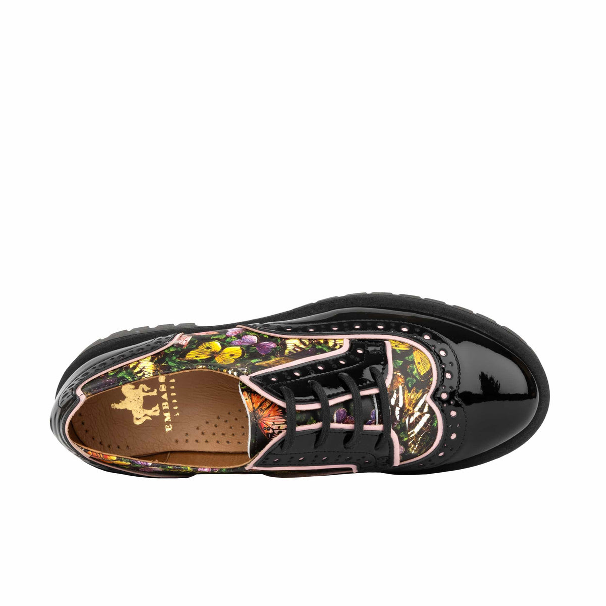Artisan - Butterfly - Women's Leather Lace-up Shoe with Brogue Detailing